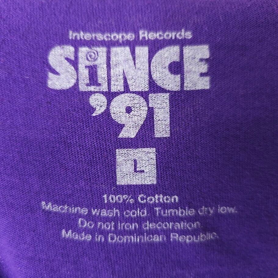 Other Interscope Records T Shirt Mens Size Large Purple Size US L / EU 52-54 / 3 - 7 Thumbnail