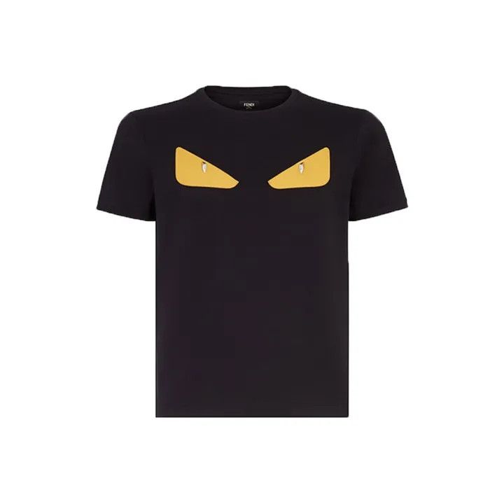 Fendi Fendi Monster Eyes Graphic Black T-Shirt 0079 Size US L / EU 52-54 / 3 - 1 Thumbnail