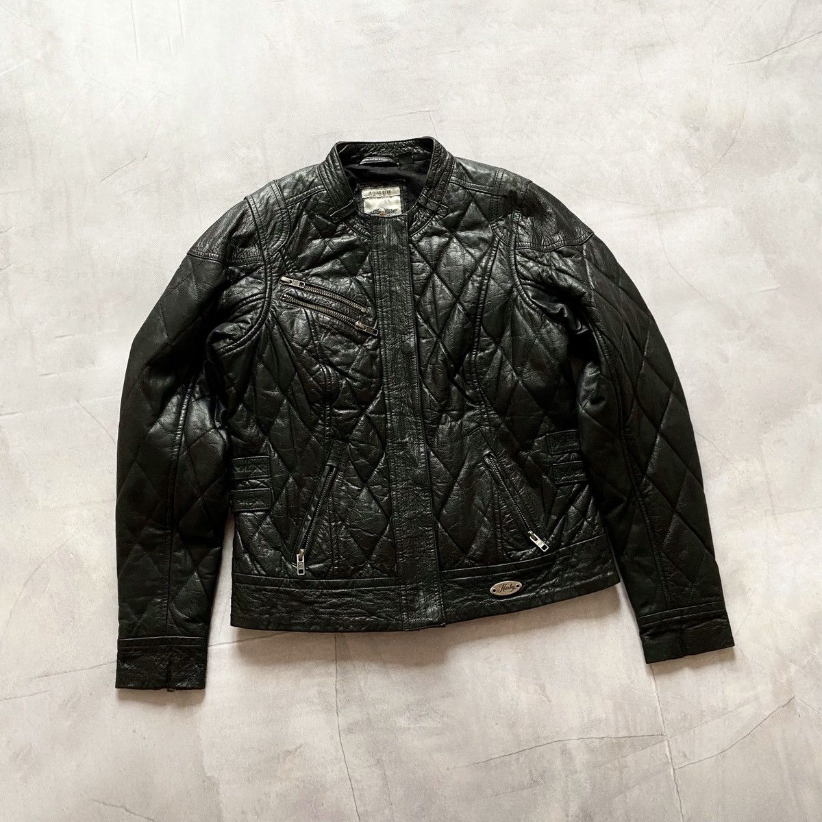 Harley Davidson × Vintage Harley Davidson Riding Gear Quilted Biker Leather Jacket Size M / US 6-8 / IT 42-44 - 1 Thumbnail