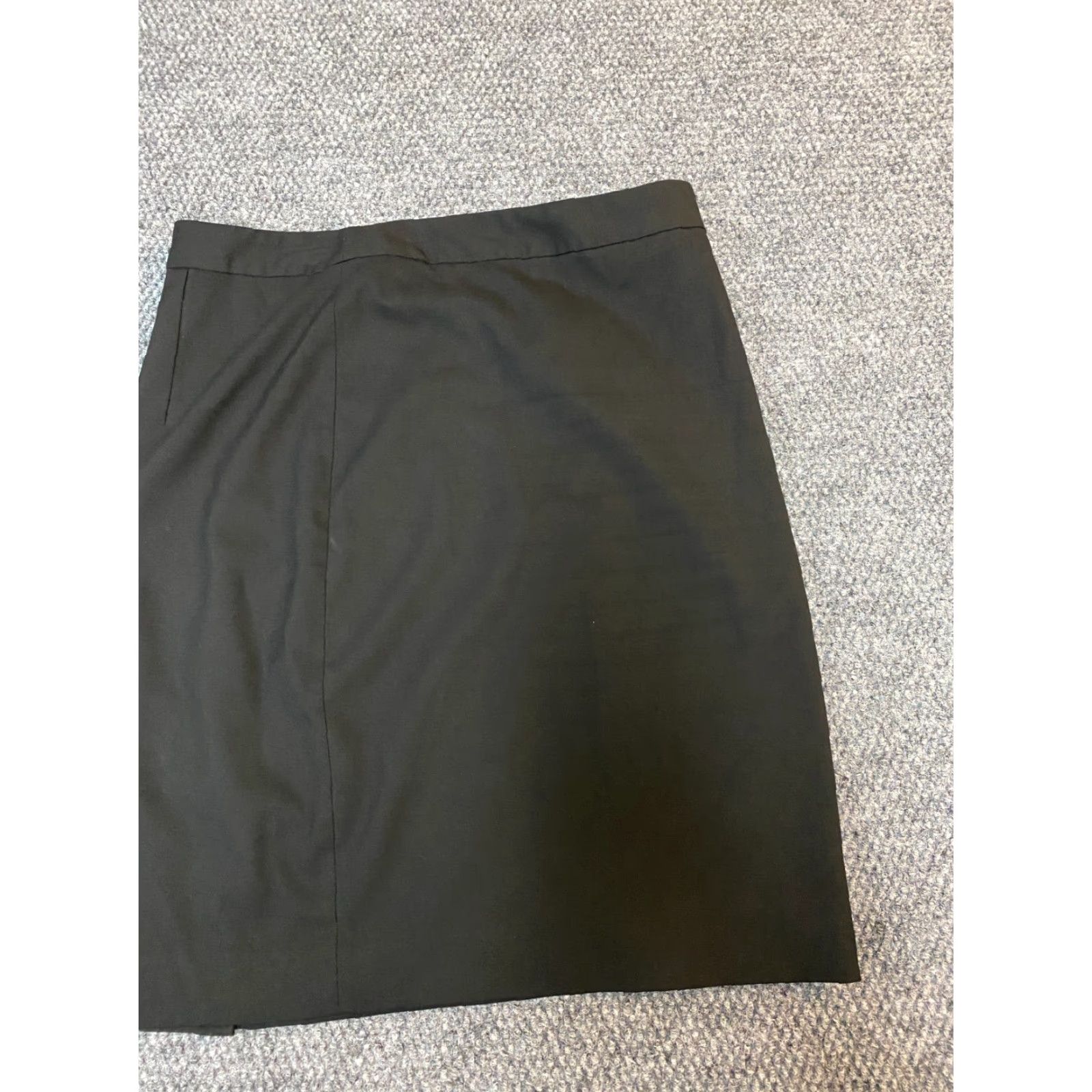 Banana Republic Banana Republic Skirt Womens 8 Black Zip A-Line Knee Length Knit Cotton High Rise Regular Pockets Zipper Vel Casual Vintage No Size 30" / US 8 / IT 44 - 2 Thumbnail