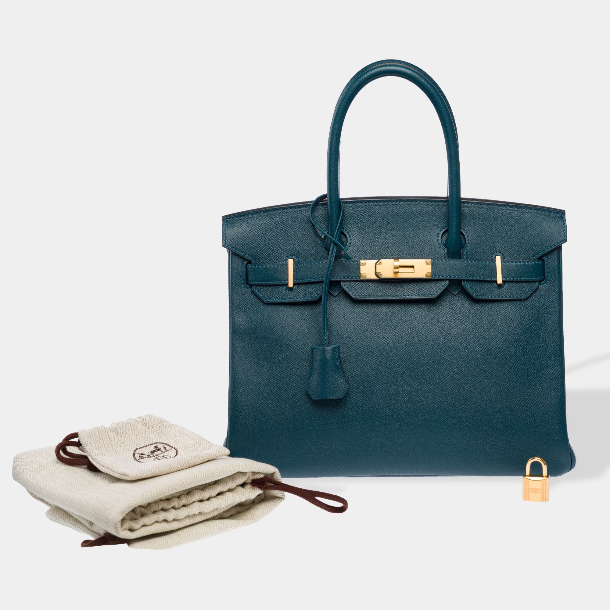 Hermes Hermes Birkin 30 in Blue Leather Size ONE SIZE - 2 Thumbnail