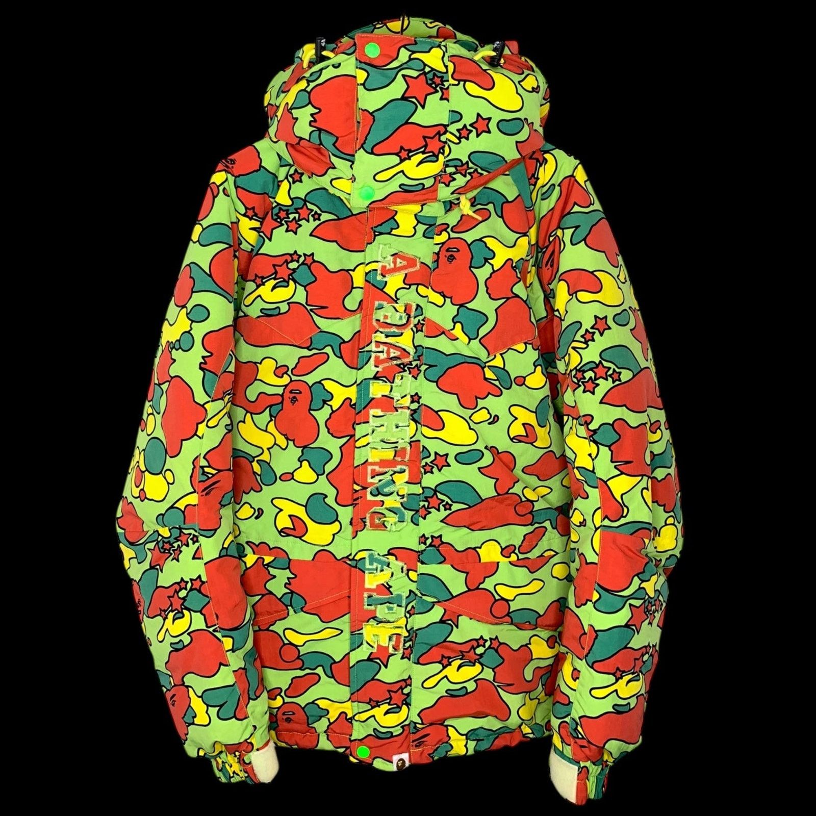Bape Psyche Camo Down Jacket | Grailed