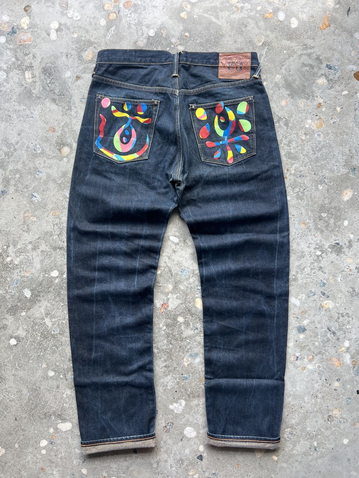 Evisu × Palace Palace Evisu Dice Raw Denim Jean | Grailed
