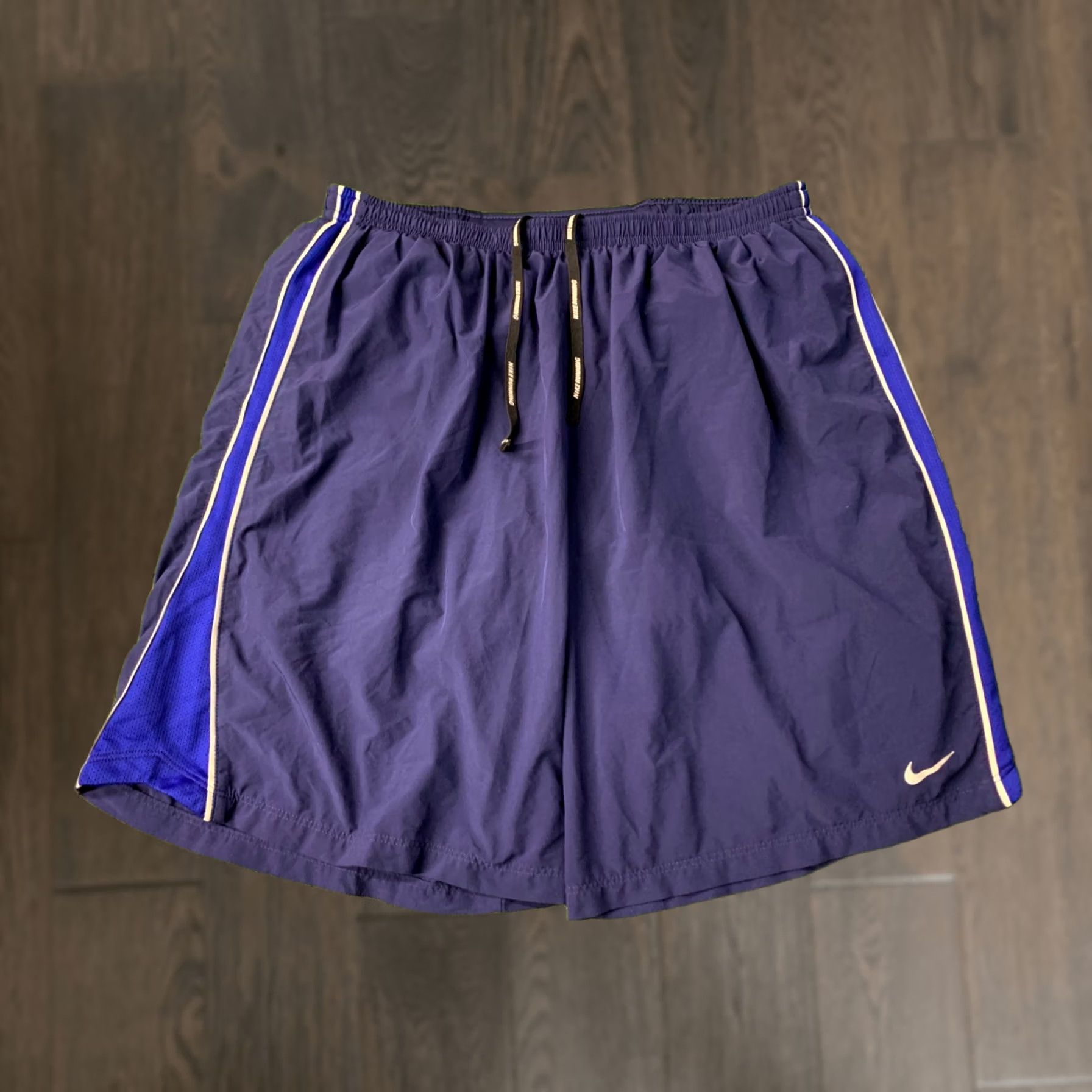 Nike Nike Dri-FIT Original 2011 Men Running Shorts SIZE L Navy Blue and White Training Shorts Athletic Nike Dri-FIT 2011 Men Running Training Shorts Mens L Size US 33 - 1 Thumbnail