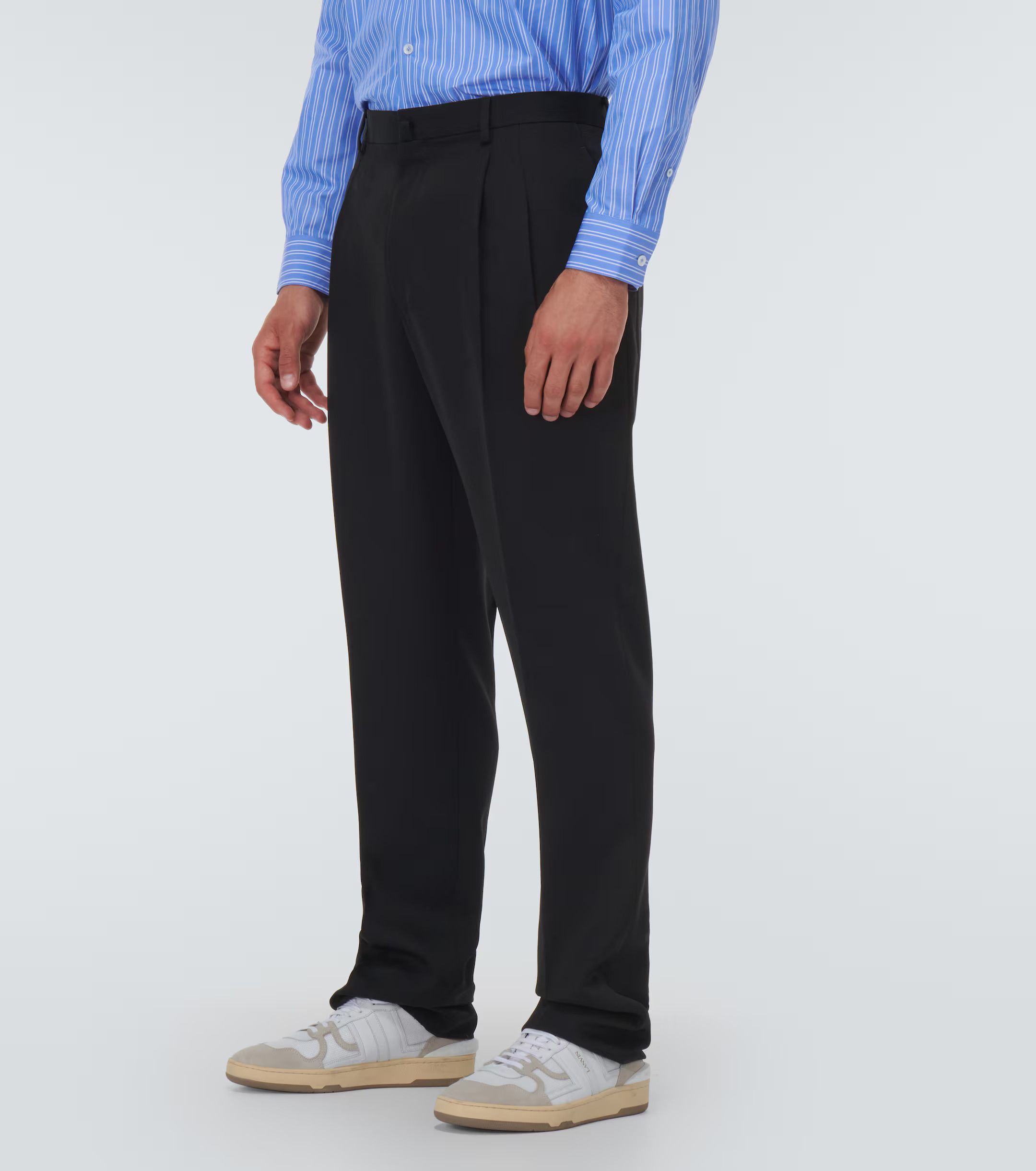 Lanvin o1y0125 Casual Pant in Black Size US 32 / EU 48 - 2 Thumbnail