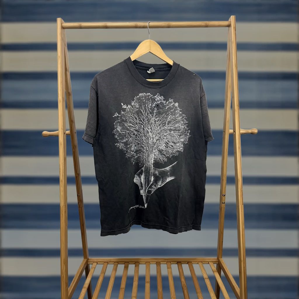 Thrasher VTG Gradient Sun Faded Grappletree Art Tree Pencil Hand Worn Thrashed T-Shirt L Size US L / EU 52-54 / 3 - 1 Thumbnail