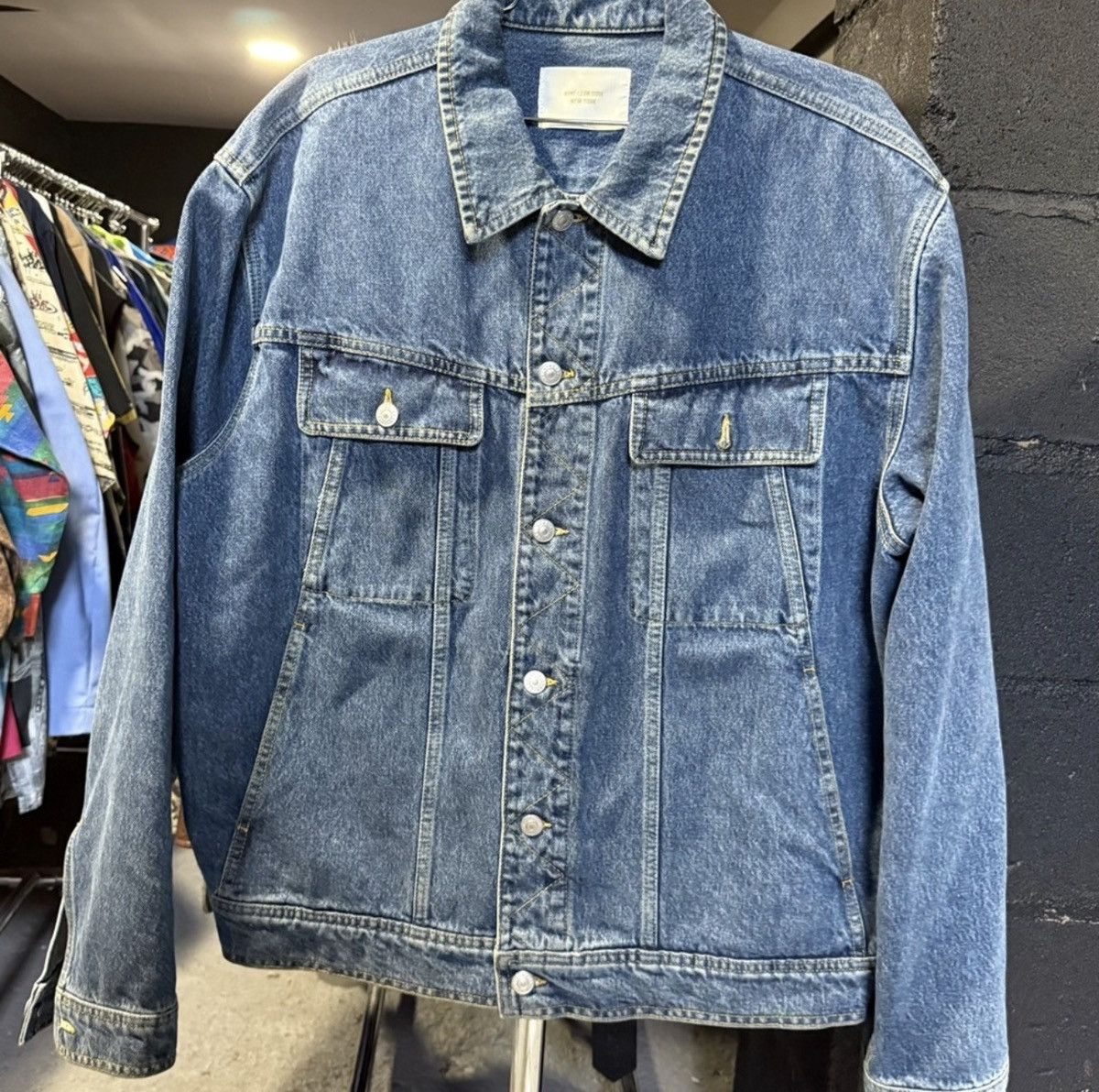 Aime Leon Dore Aime Leon Dore Denim Trucker Jacket Blue Mens Size 2XL Size US XXL / EU 58 / 5 - 1 Thumbnail