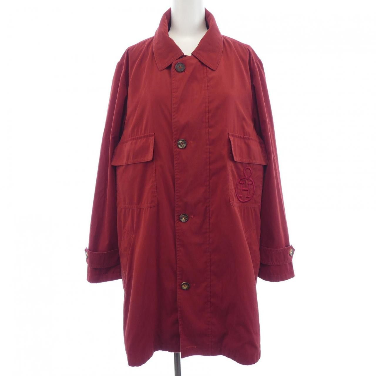 Hermes Hermes Hermes AU FIL DE LA SOIE Twillaine Coat Textile Outerwear DUTY FREE for USA Size ONE SIZE - 1 Thumbnail