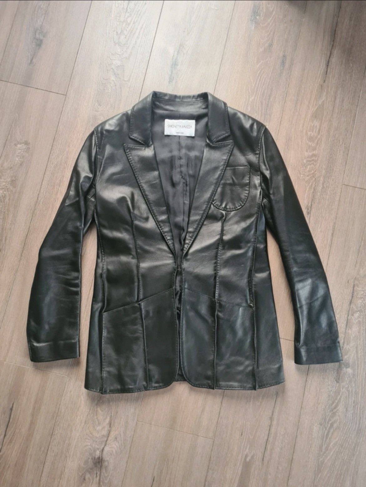 Simonetta Ravizza Simonetta Ravizza black leather jacket new S Size S / US 4 / IT 40 - 1 Thumbnail