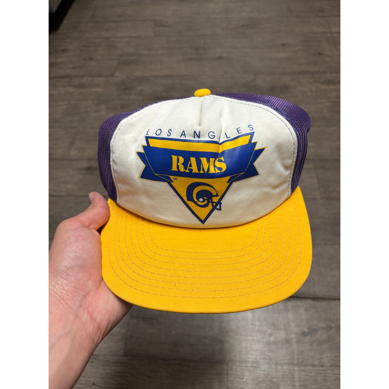 NFL × Vintage Vintage Los Angeles Rams Trucker Hat Sz OS Size ONE SIZE - 1 Thumbnail