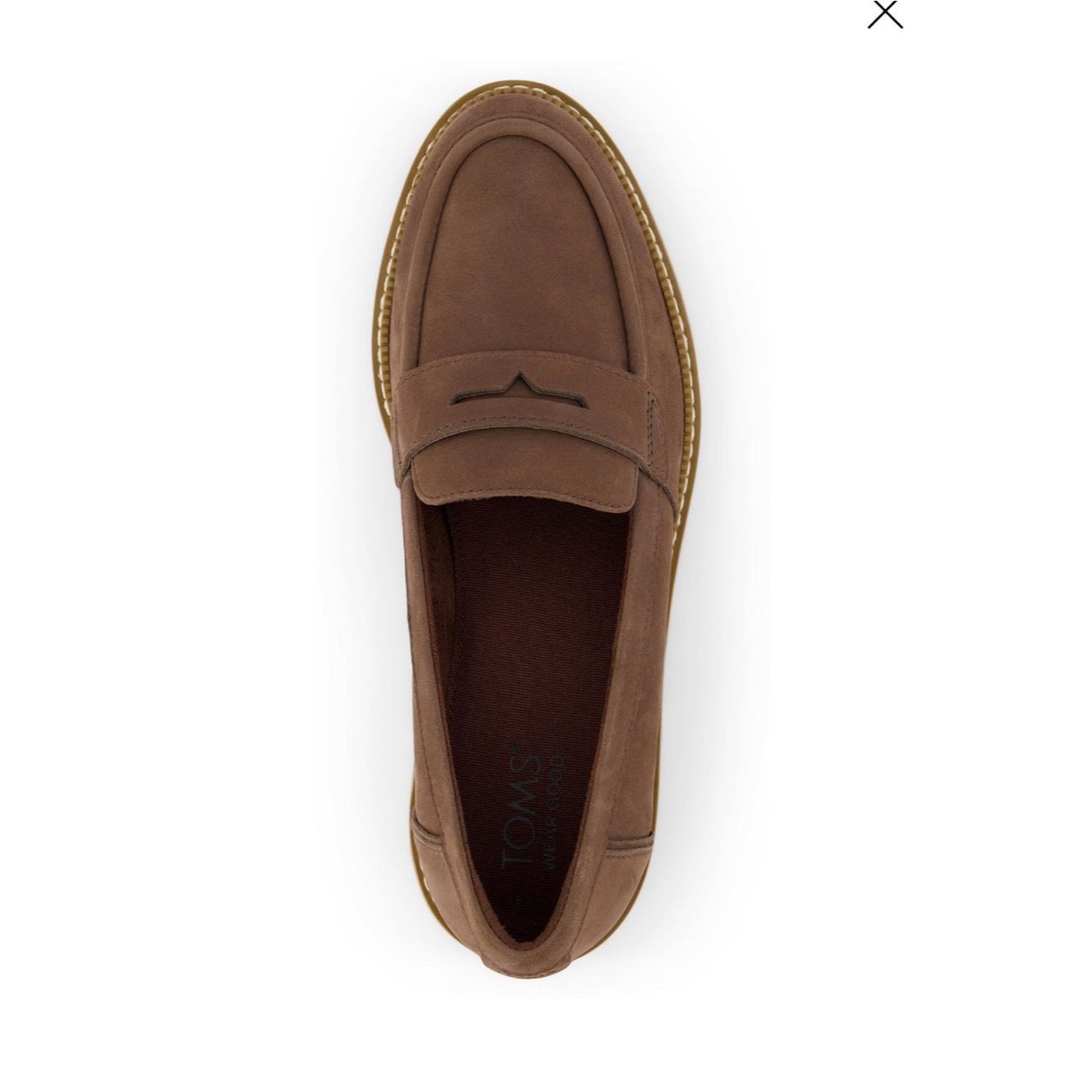 Toms TOMS Cara Lug Sole Penny Loafers – Oak Brown Leather – Wome Size US 8 / IT 38 - 9 Thumbnail