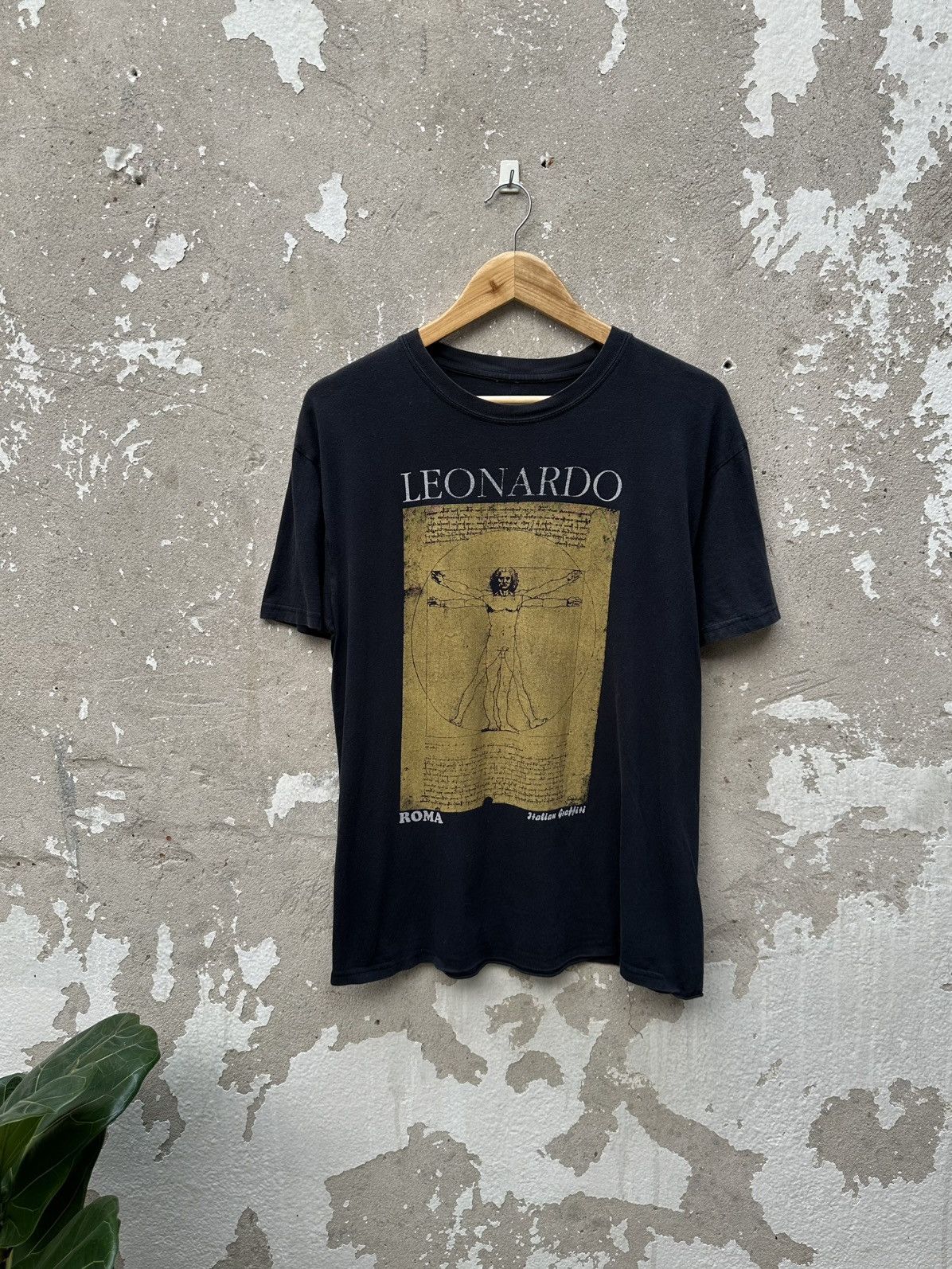 Arts & Science Vintage Leonardo da Vinci " Roma " Disressed Tees Size US M / EU 48-50 / 2 - 1 Thumbnail