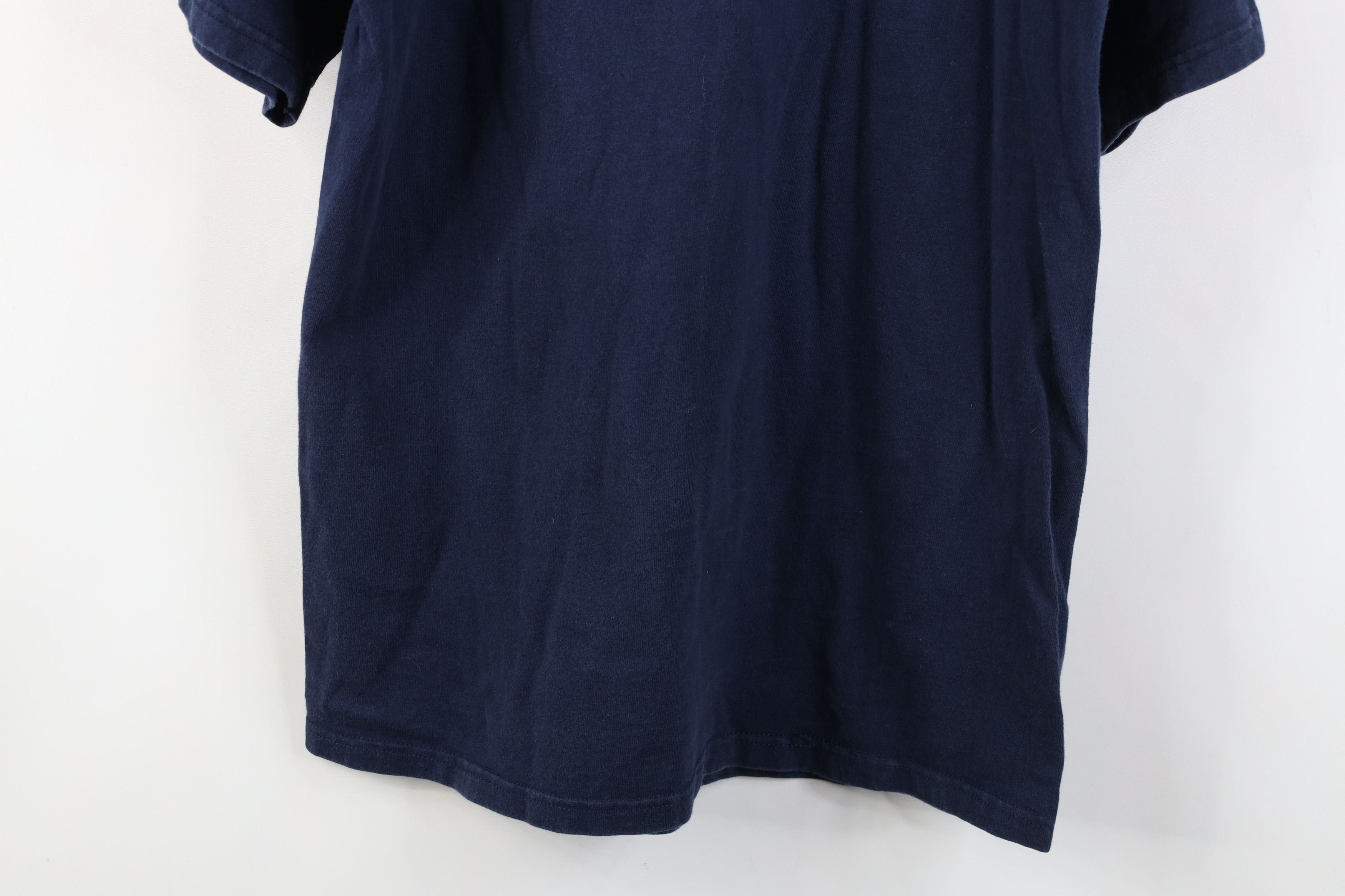Vintage Vintage 90s Streetwear Heavy Blank Cotton T-Shirt Blue USA Size US M / EU 48-50 / 2 - 12 Thumbnail