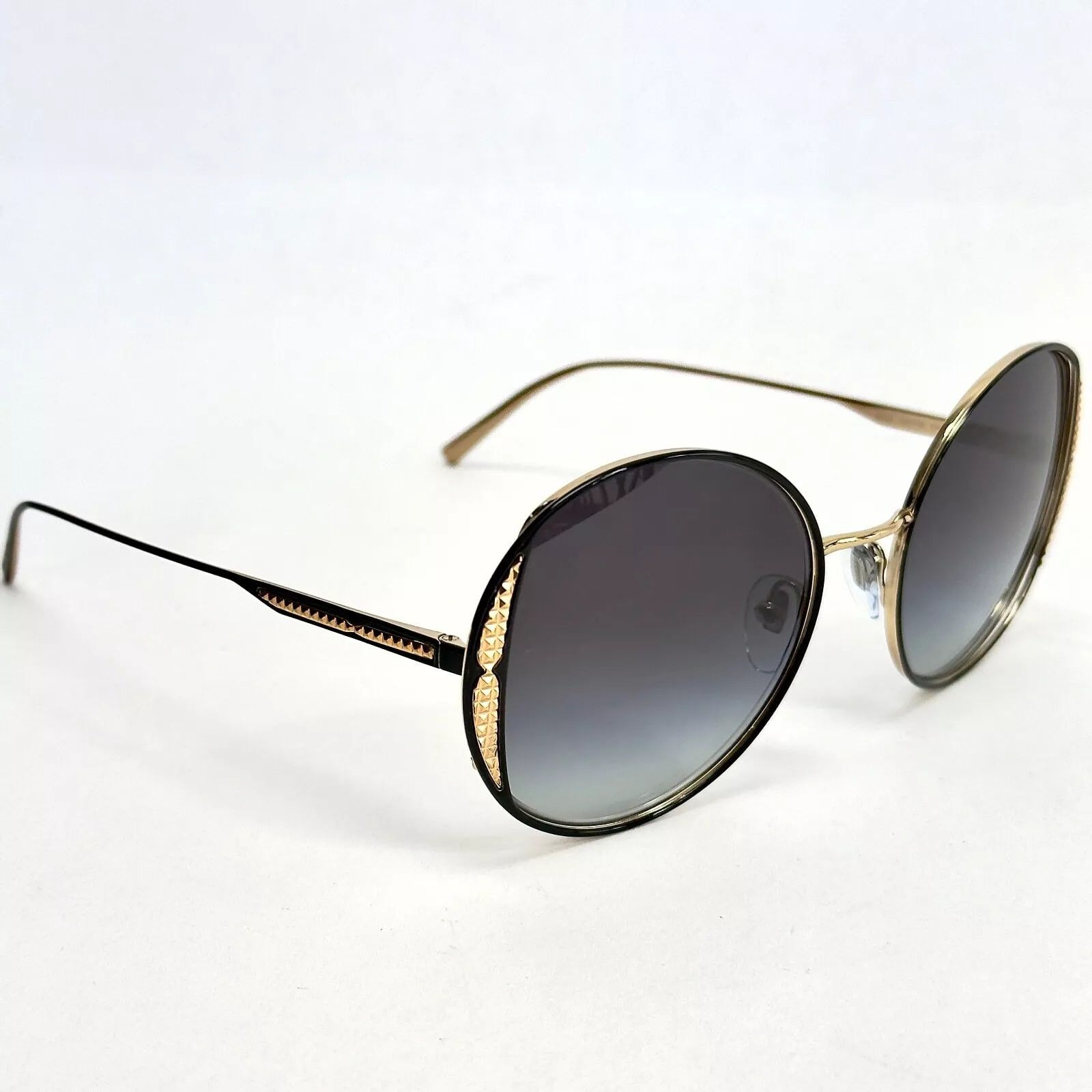 Bvlgari BVLGARI BV6169 Black Round Metal Fashion Sunglasses 6169 Size ONE SIZE - 2 Thumbnail