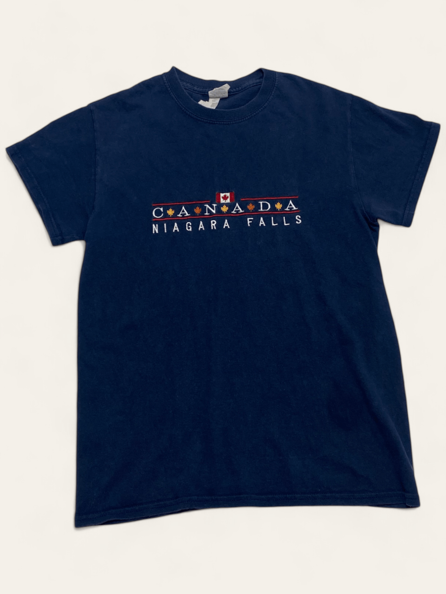 Vintage 00s Vintage CANADA NIAGARA FALLS Faded Navy T- Shirt Size US XS / EU 42 / 0 - 1 Thumbnail