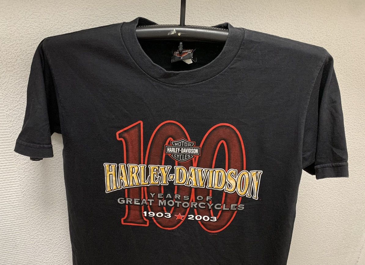 Harley Davidson Harley Davidson 2003 vintage t-shirt madeinusa 100 years gre Size US M / EU 48-50 / 2 - 3 Thumbnail