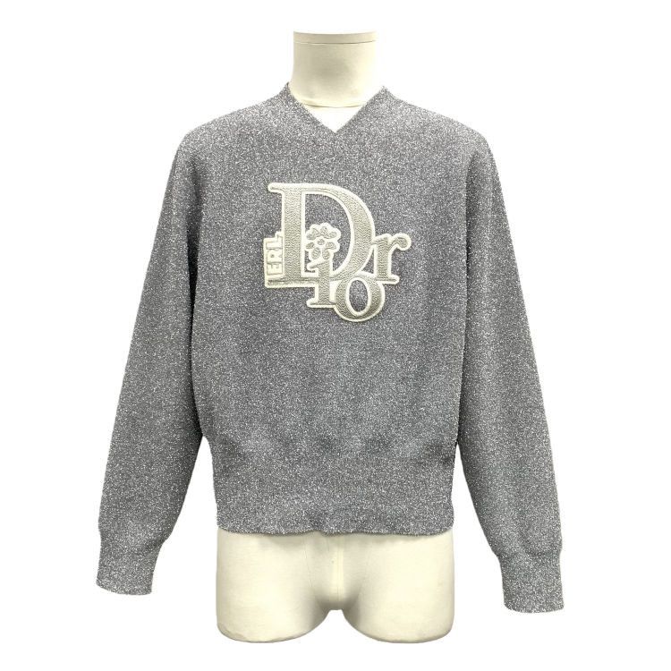 Dior Dior x ERL Metallic Knit Sweater Size L Size US L / EU 52-54 / 3 - 1 Thumbnail