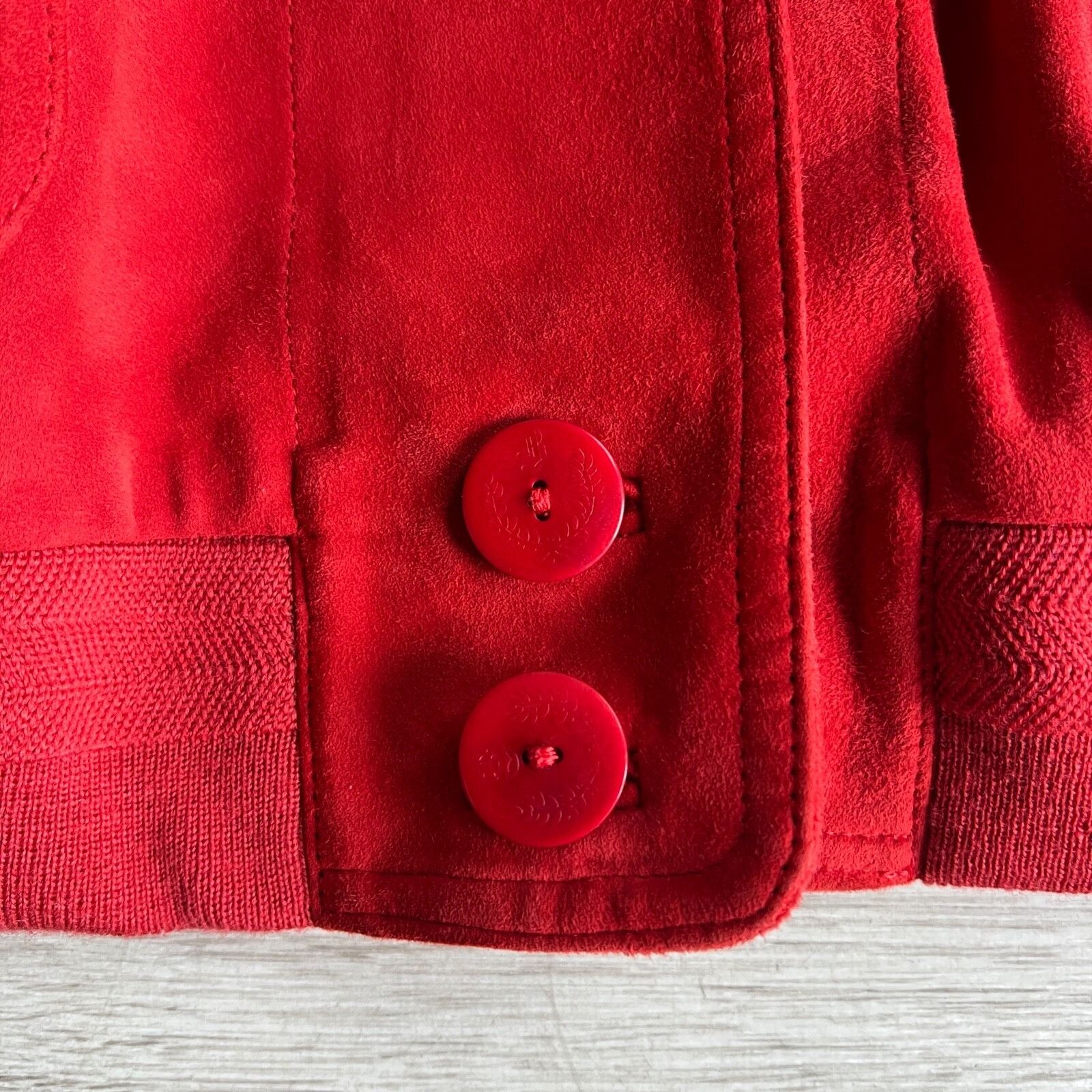 Bogner Bogner Vintage Red Real Leather Bomber Jacket 8979AC Size XL / US 12-14 / IT 48-50 - 6 Thumbnail