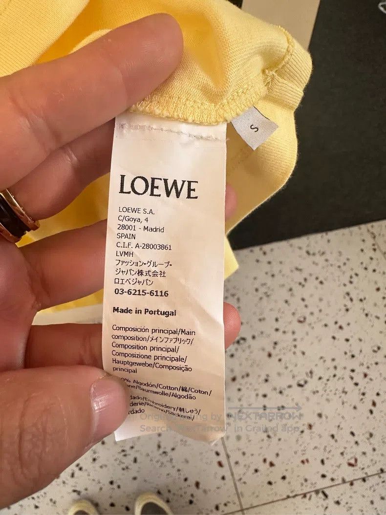 Loewe Loewe Yellow cropped T-shirt Size S / US 4 / IT 40 - 6 Thumbnail