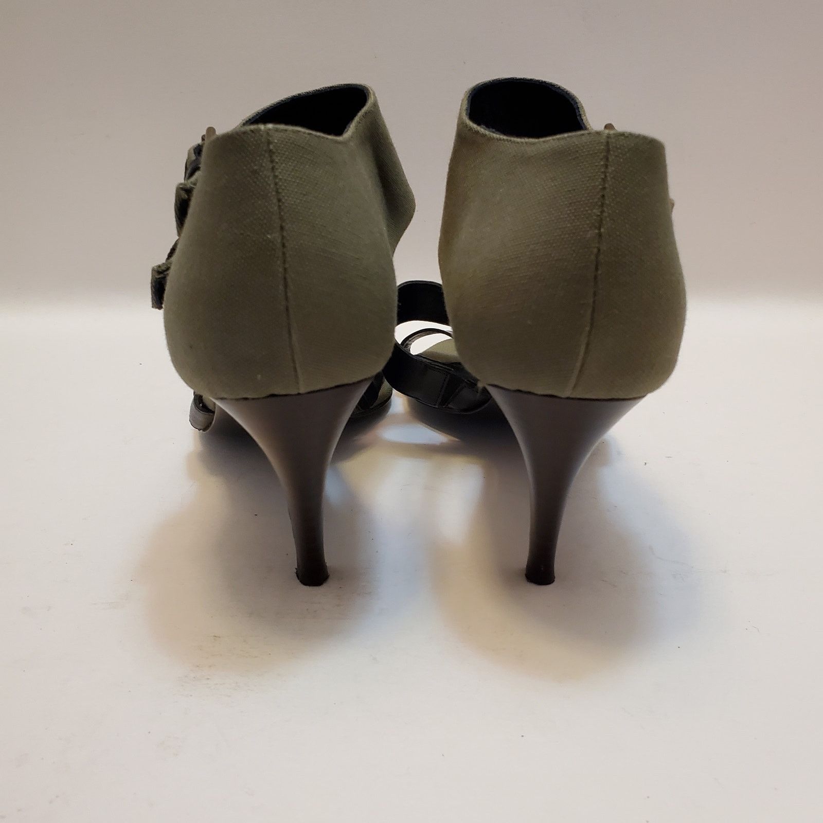J.Crew J Crew Heels Womens 8 1/2 Shoes Green Strappy Double Ankle Size US 8.5 / IT 38.5 - 7 Thumbnail