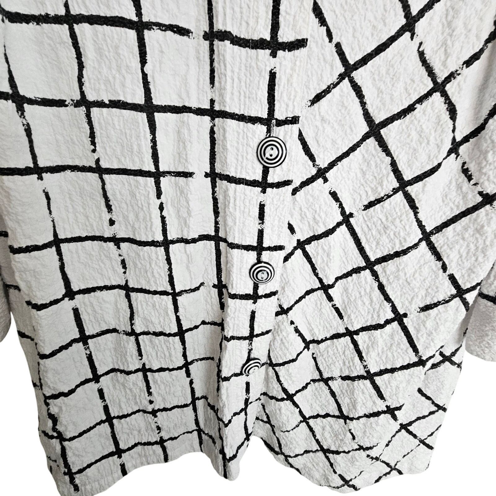 Alife Ali Miles Womens Crinkle Lagenlook Top Sz S Art To Wear Size S / US 4 / IT 40 - 3 Thumbnail