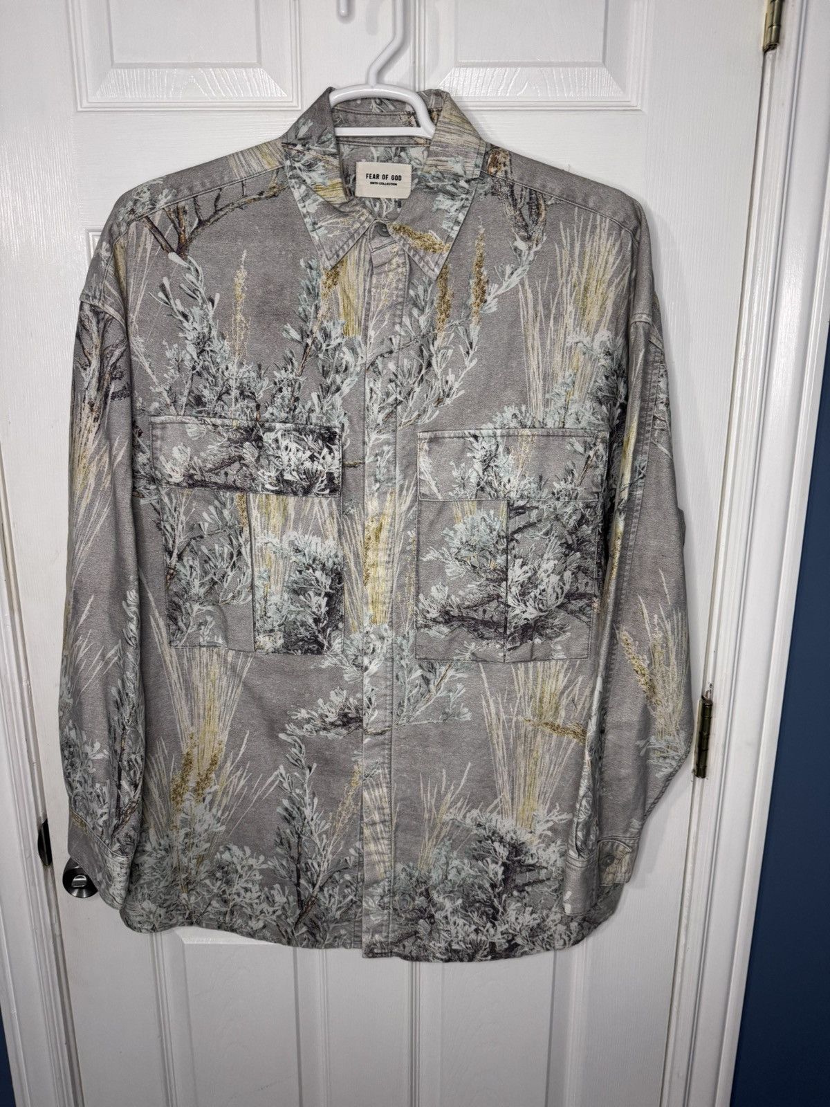 Fear of God Fear of God Sixth Collection Camo Button Down Size L Size US L / EU 52-54 / 3 - 1 Thumbnail