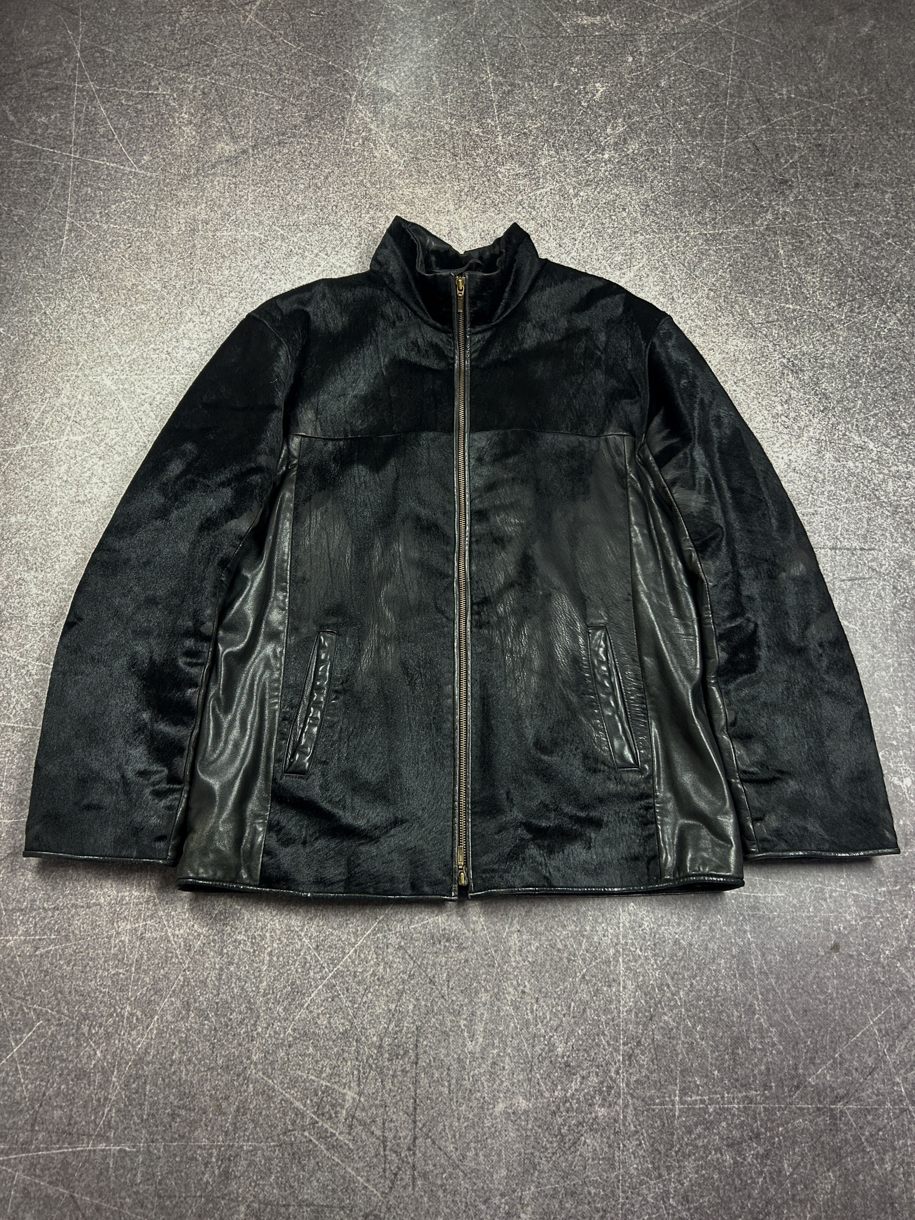 Hysteric Glamour VTG RICK OWENS STYLE REAL LEATHER / FUR JACKET 90s Y2K Size US L / EU 52-54 / 3 - 1 Thumbnail