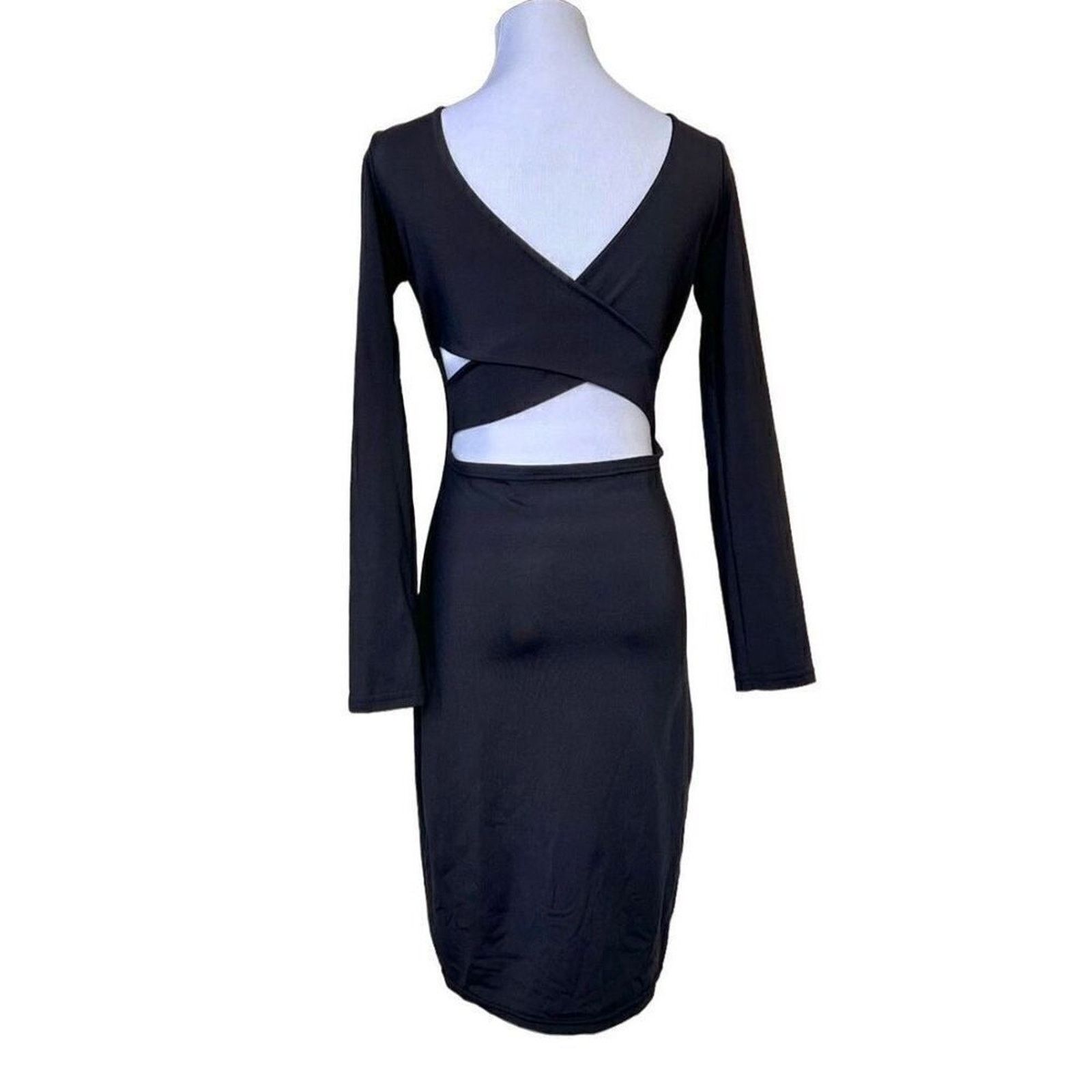 Other The Nadia Black Y2K Reversible Bodycon Dress MEDIUM Sexy Size M / US 6-8 / IT 42-44 - 2 Thumbnail