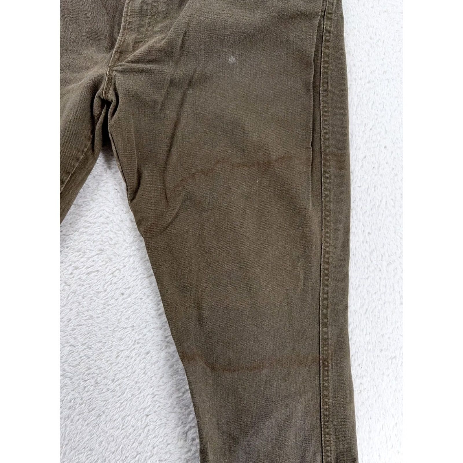 Levi's Levi's Jeans 524 Womens 33 Regular Brown Studded Low Skinny Pants Pockets Stretch Denim 32in Inseam Womens Size 24" / US 00 / IT 34 - 5 Thumbnail