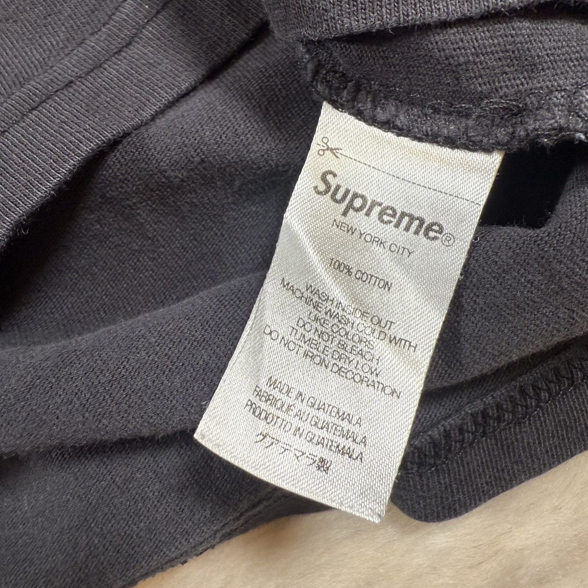 Supreme Supreme Washed Handstyle S/S Top Black Size Medium Size US M / EU 48-50 / 2 - 5 Thumbnail