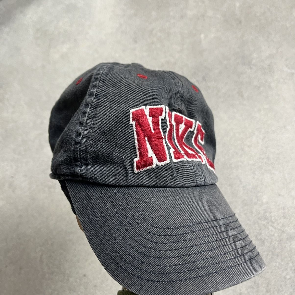 Nike Mens Vintage Nike Cap big logo streetwear y2k rare drill Size ONE SIZE - 2 Thumbnail