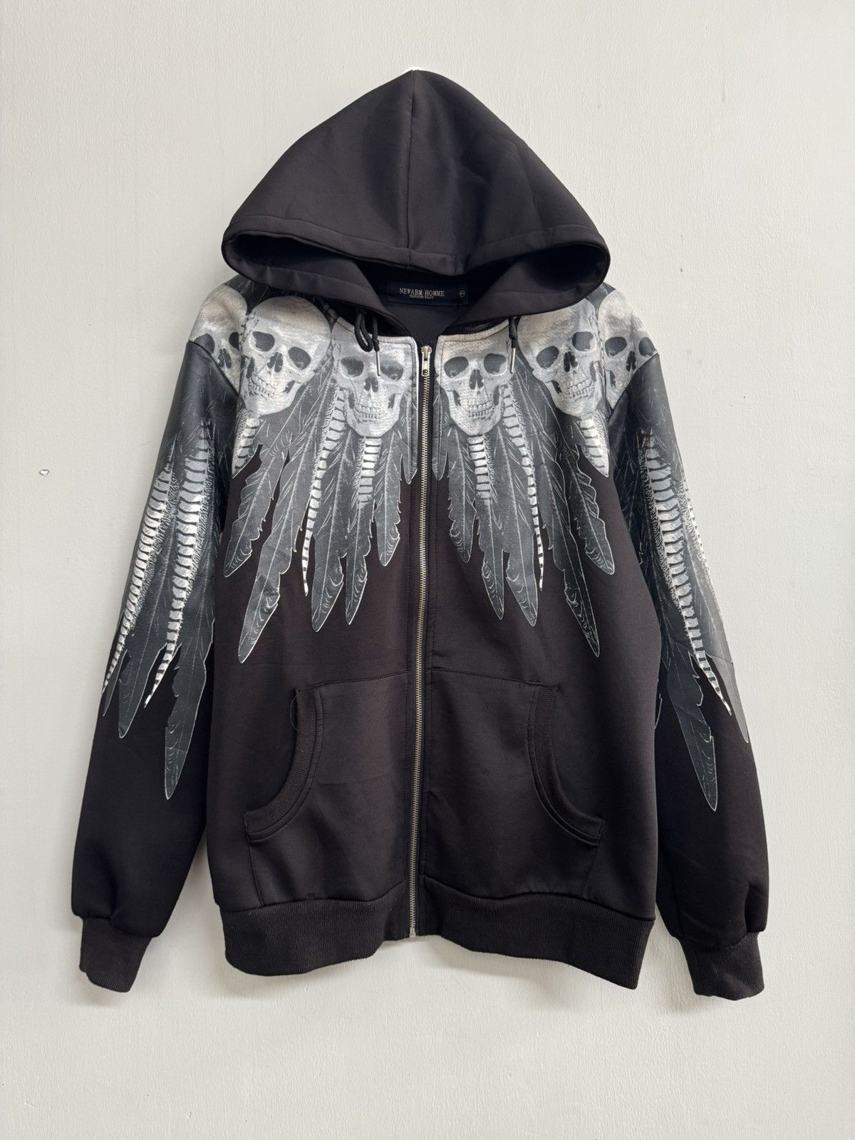 Japanese Brand NEWABM HOMME WING SKULLS ZIP HOODIE LIKE IFSIXWASNINE STYLE Size US L / EU 52-54 / 3 - 1 Thumbnail