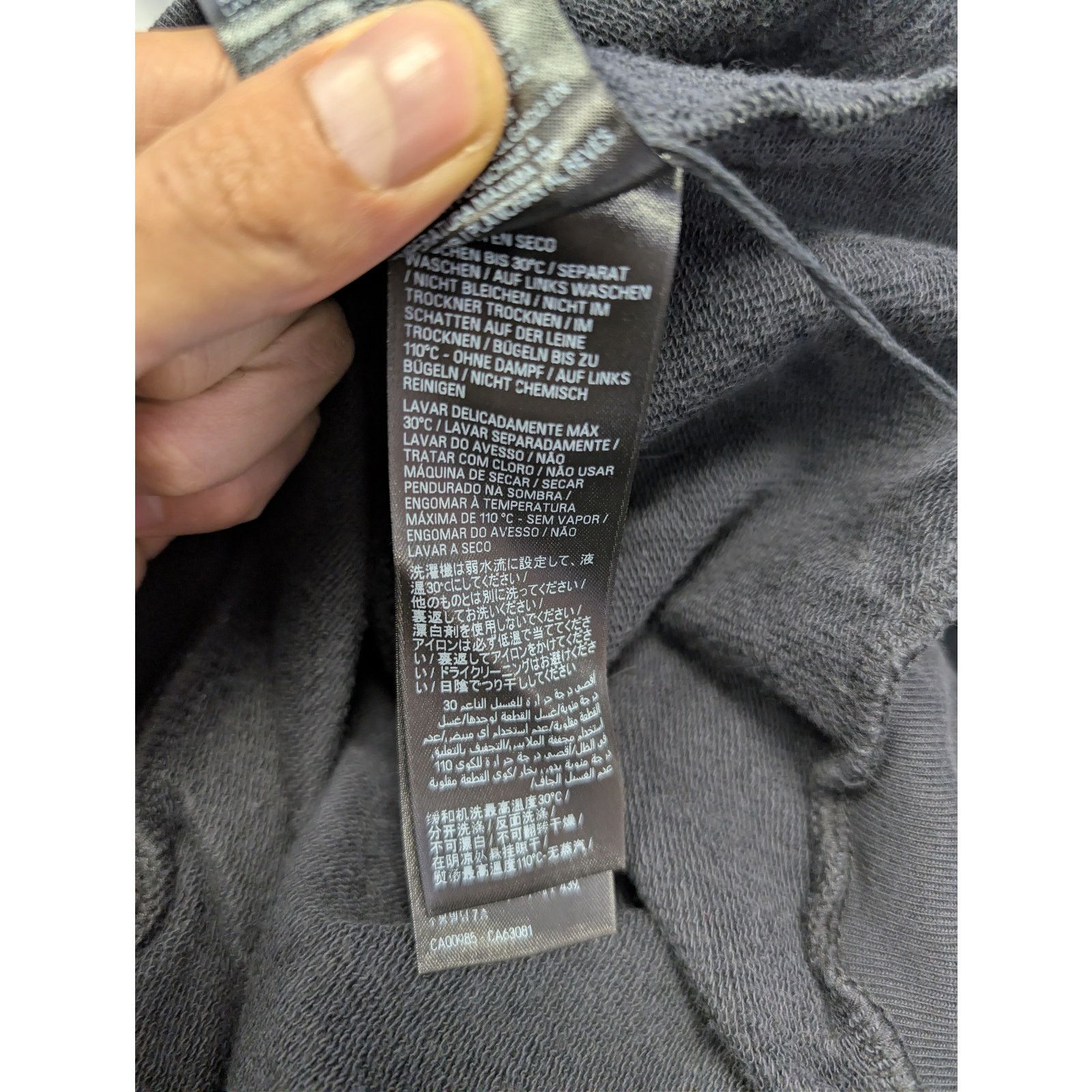 Balenciaga o1rshd1 3B Sports Icon Hoodie in Washed Dark Grey Size US S / EU 44-46 / 1 - 20 Thumbnail