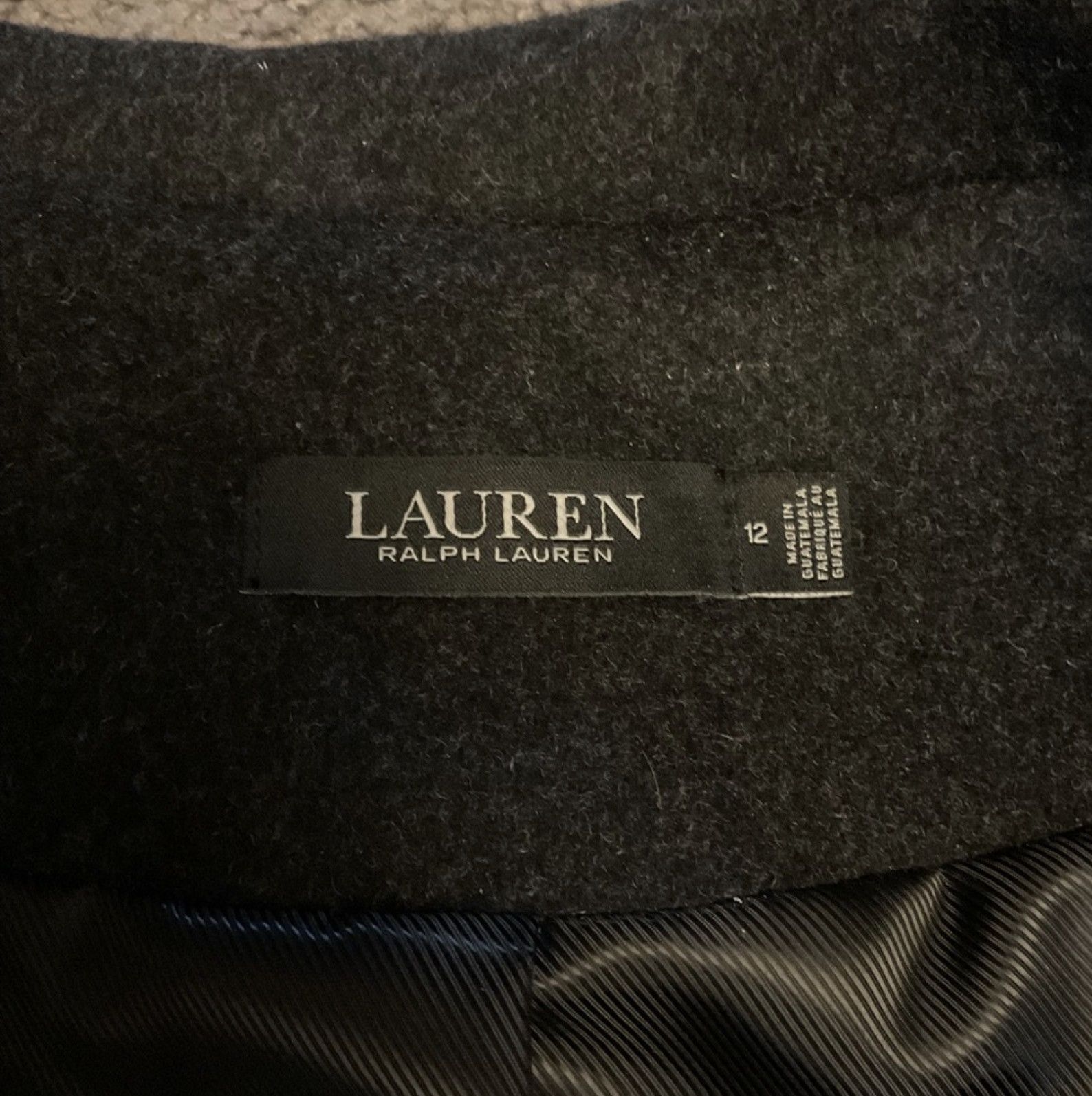 Polo Ralph Lauren Ralph Lauren Black Label Wool Charcoal Gray Long Trench Coat Size XL / US 12-14 / IT 48-50 - 2 Thumbnail