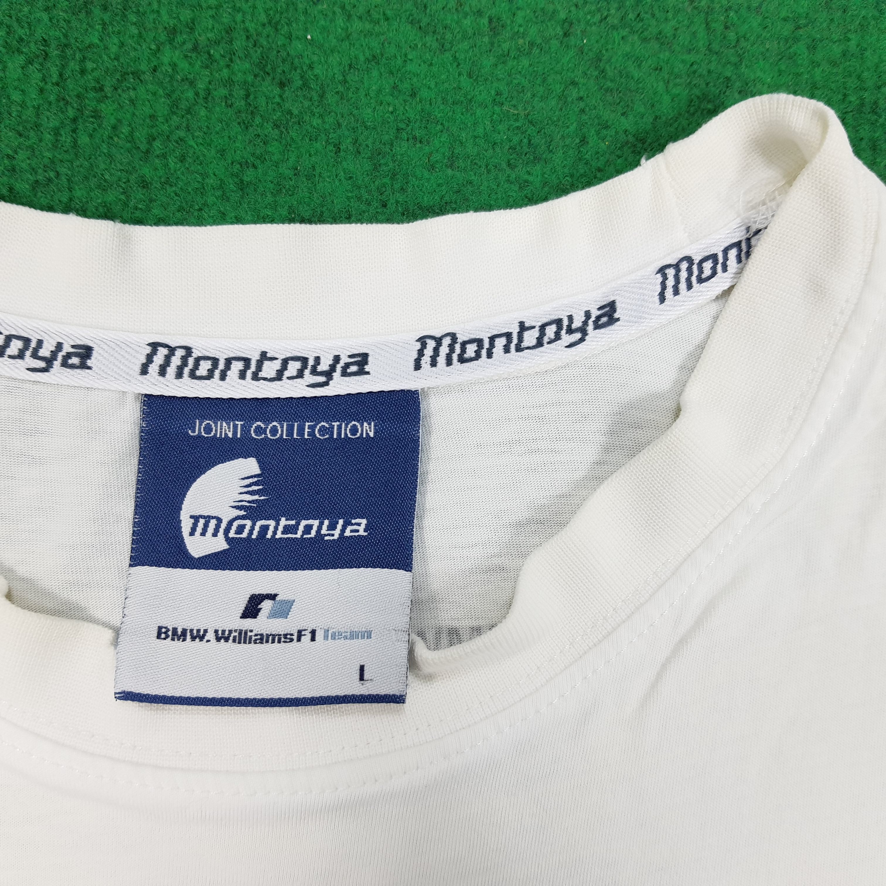 BMW × Vintage Vintage Montoya BMW Williams F1 Team Motorsports Tshirt Size US L / EU 52-54 / 3 - 5 Thumbnail