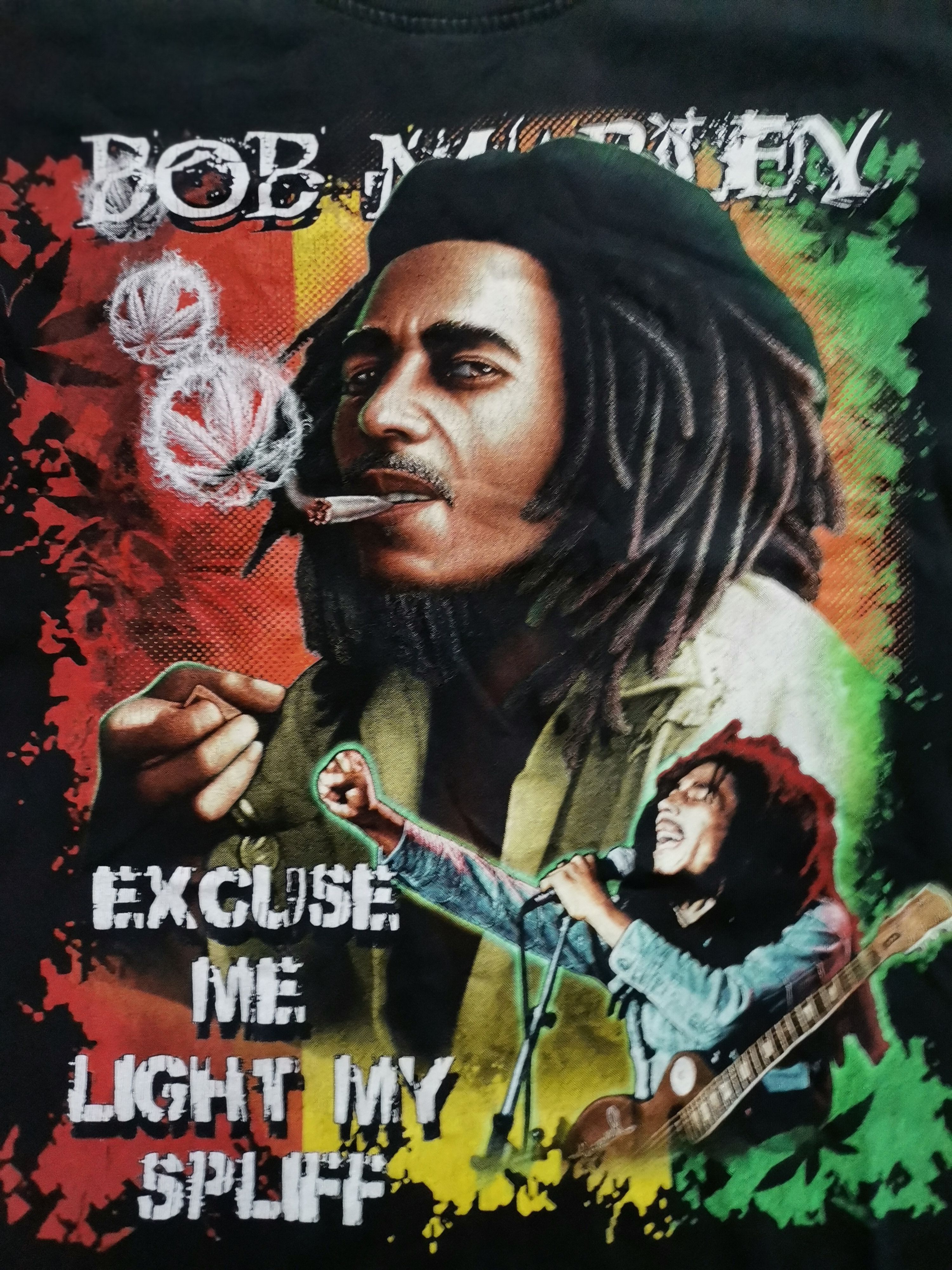 Band Tees × Vintage Vintage Head Bob Marley Tee Size US L / EU 52-54 / 3 - 2 Thumbnail