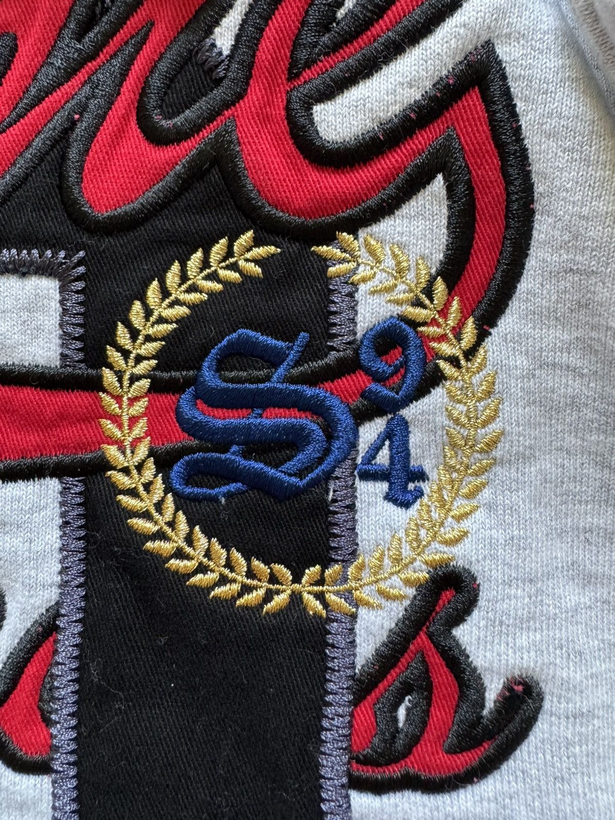 Supreme Warriors Appliqué Zip Up Hooded Sweatshirt Ash Grey Size US L / EU 52-54 / 3 - 8 Thumbnail