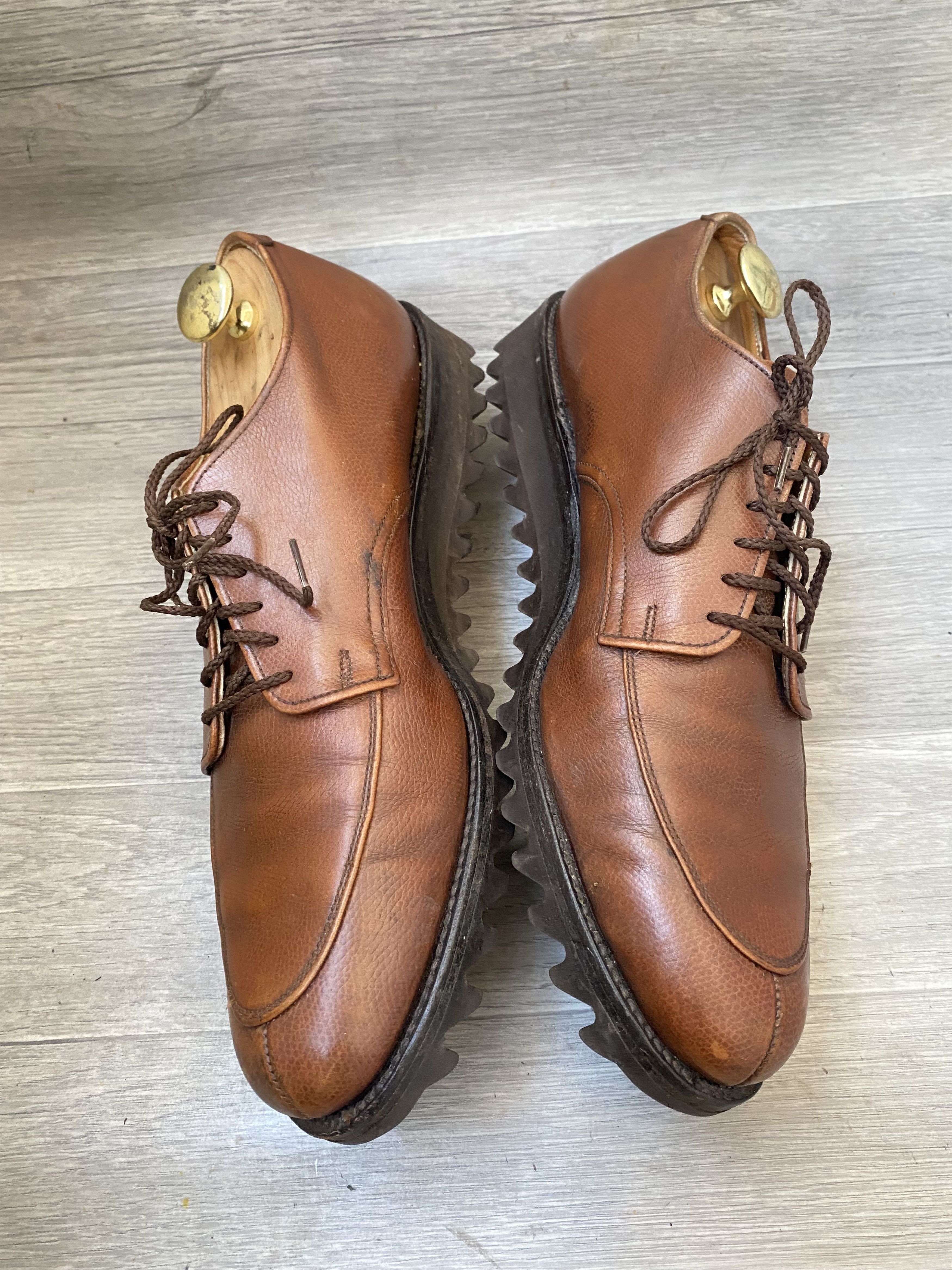 Alden Alden norvegian split toe, pebble grain derby shoes 13A/C Size US 13 / EU 46 - 10 Thumbnail