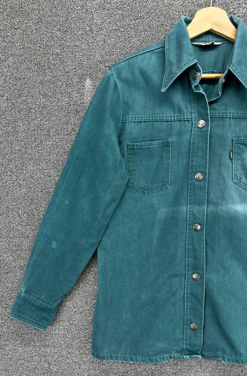 Levi's Vintage 70s Levi's Big E Black Tab Button Up Flannel Jacket Size M / US 6-8 / IT 42-44 - 3 Thumbnail