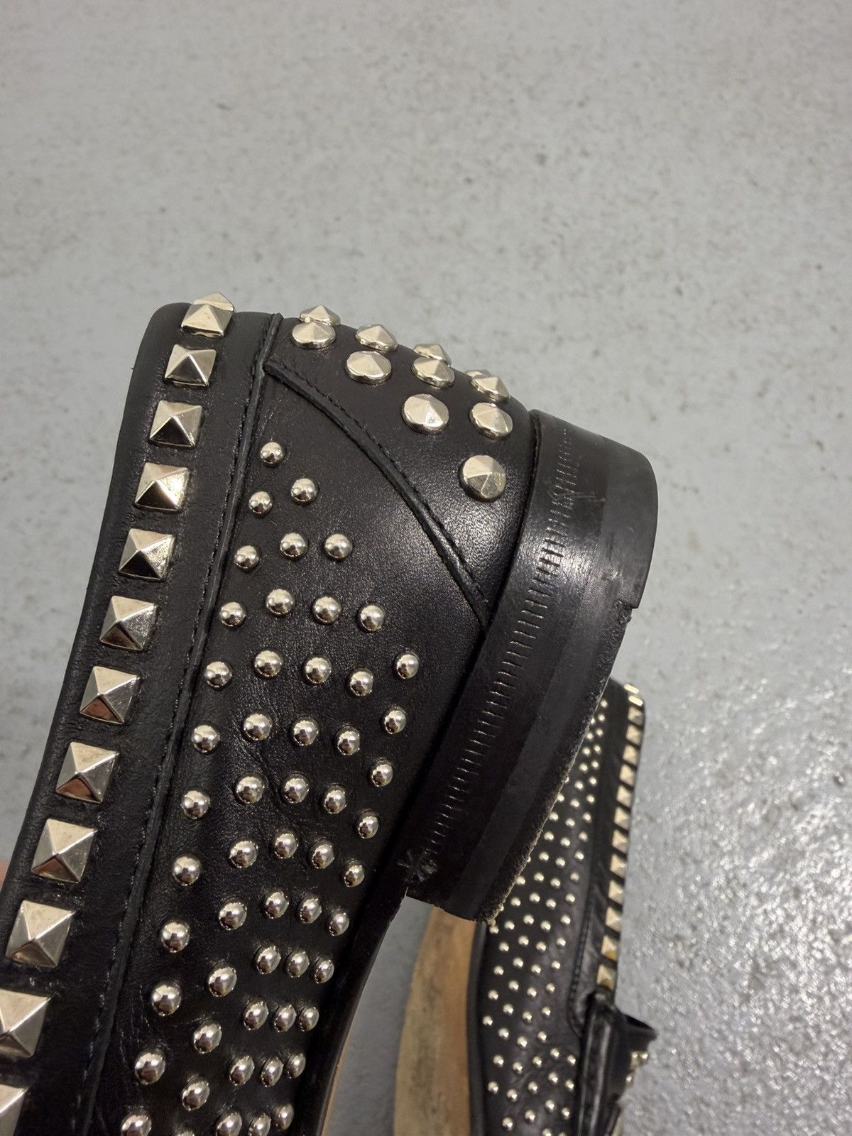 Gucci Gucci Horsebit 1953 Studded Leather Loafers Size US 7 / IT 37 - 7 Thumbnail