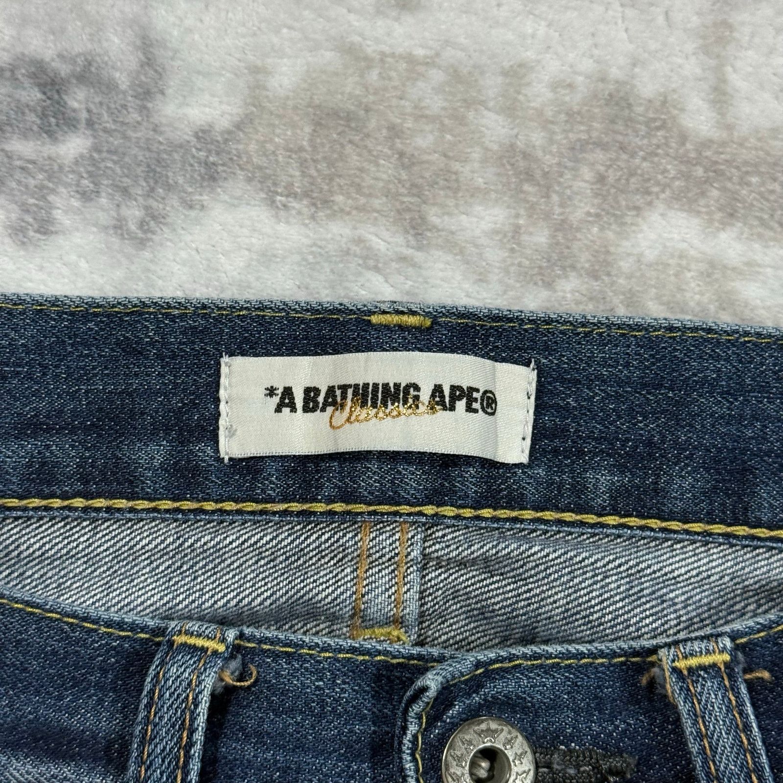 Bape × Nigo Authentic Bape 2000’s Shooting Star Jeans 32 Size US 32 / EU 48 - 4 Thumbnail