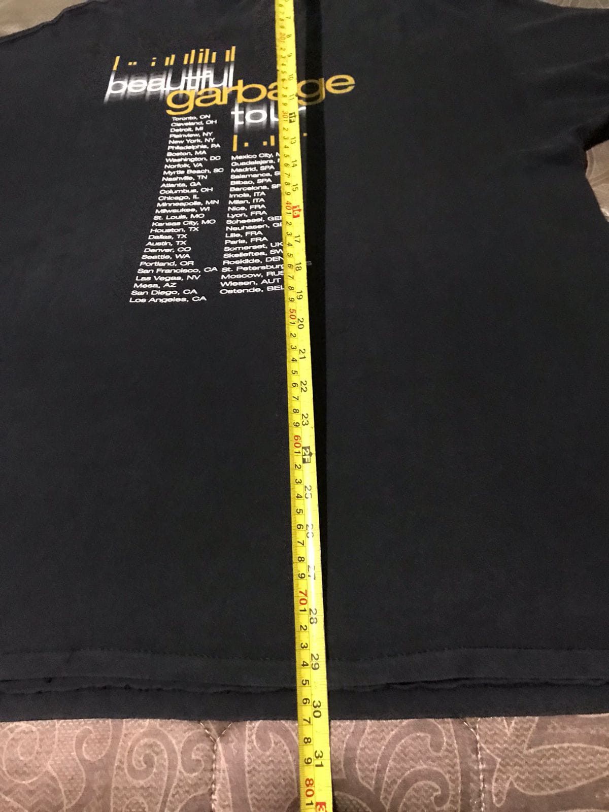 Vintage Vintage GARBAGE beautiful tour 2001 No doubt Cranberries Size US XL / EU 56 / 4 - 7 Thumbnail