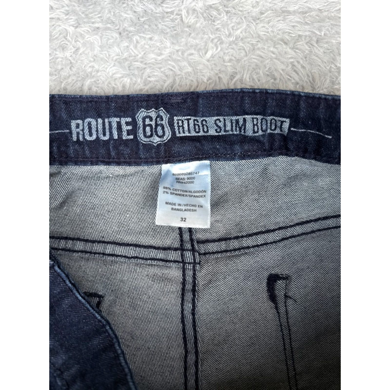 Route 66 VINTAGE Route 66 Jeans Womens 32 Blue Denim Dark Wash Slim Bootcut Mid Rise Cotton 32x30 Jeans Women Slim Bootcut 32 Blue Denim Dark Wash Size 24" / US 00 / IT 34 - 6 Thumbnail