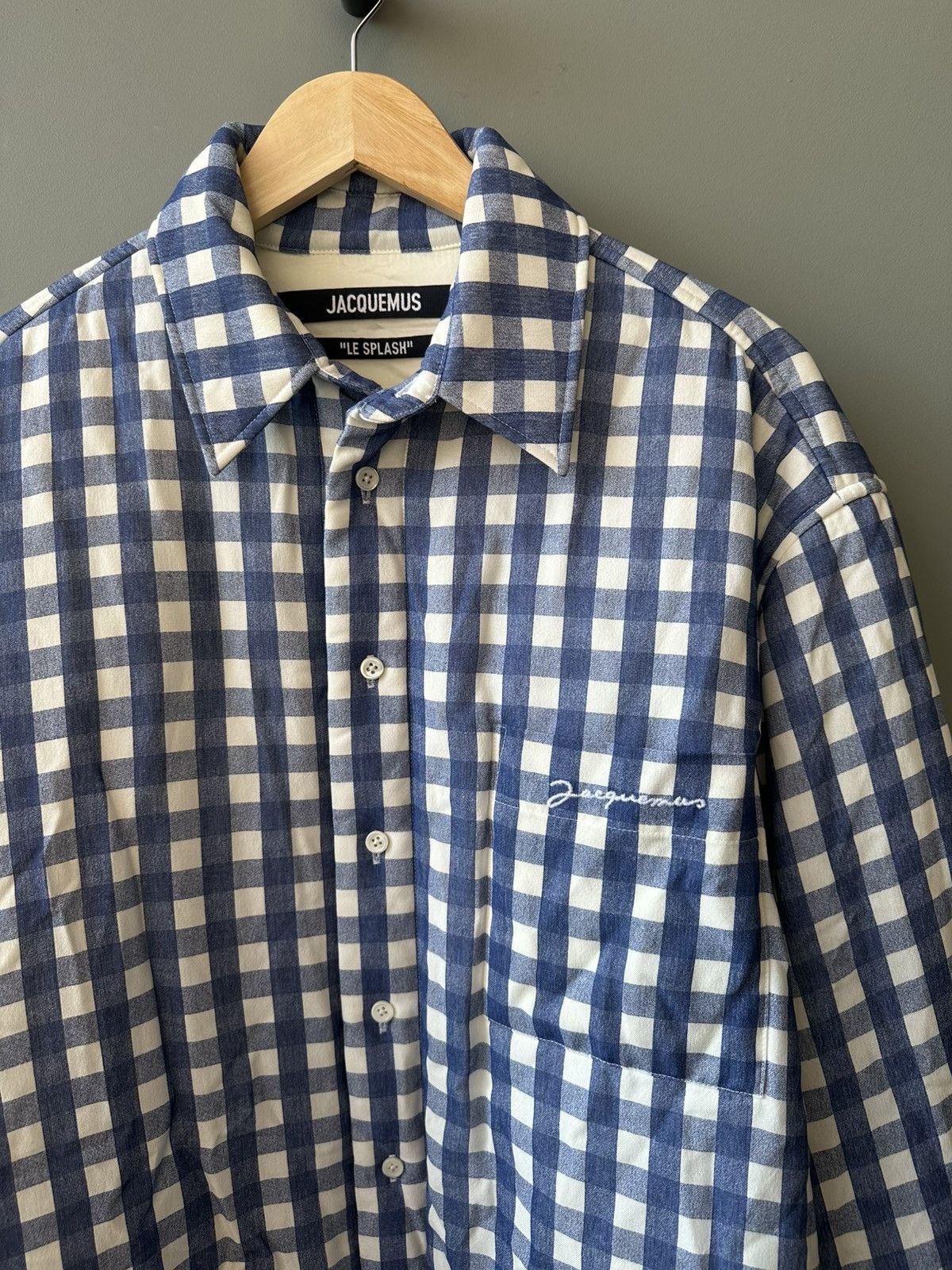 Jacquemus Jacquemus Navy & White La Chemise Boulanger Jacket Size 46 Size US S / EU 44-46 / 1 - 4 Thumbnail