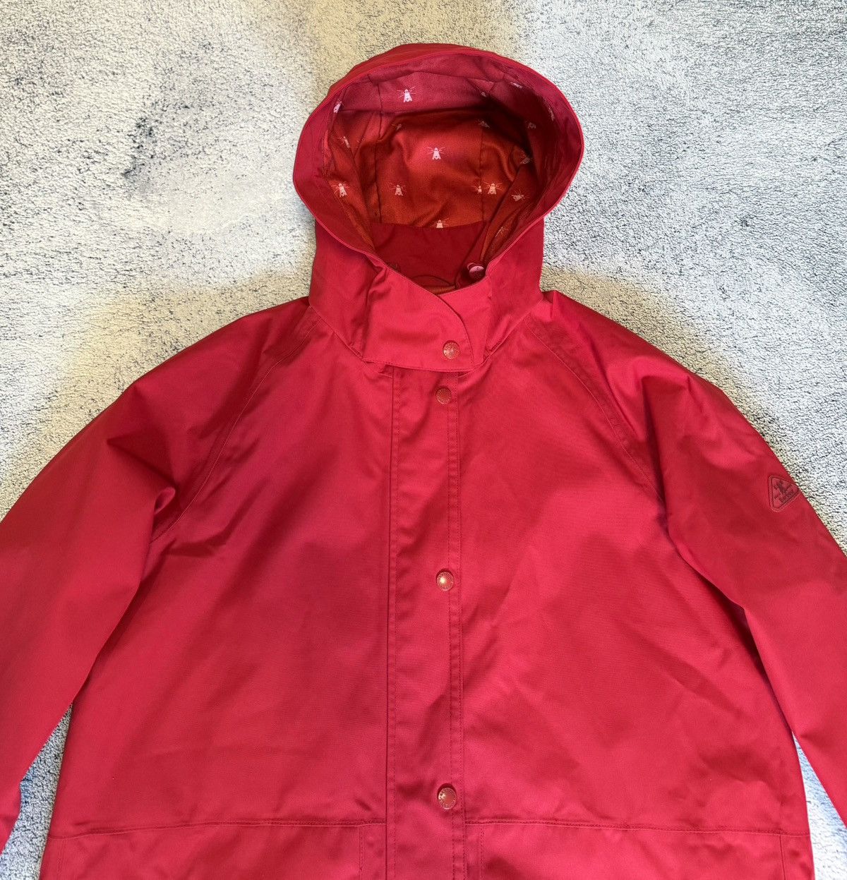 Barbour Barbour Women Parka Waterproof Mainlander Jacket Red Hooded Size XL / US 12-14 / IT 48-50 - 3 Thumbnail