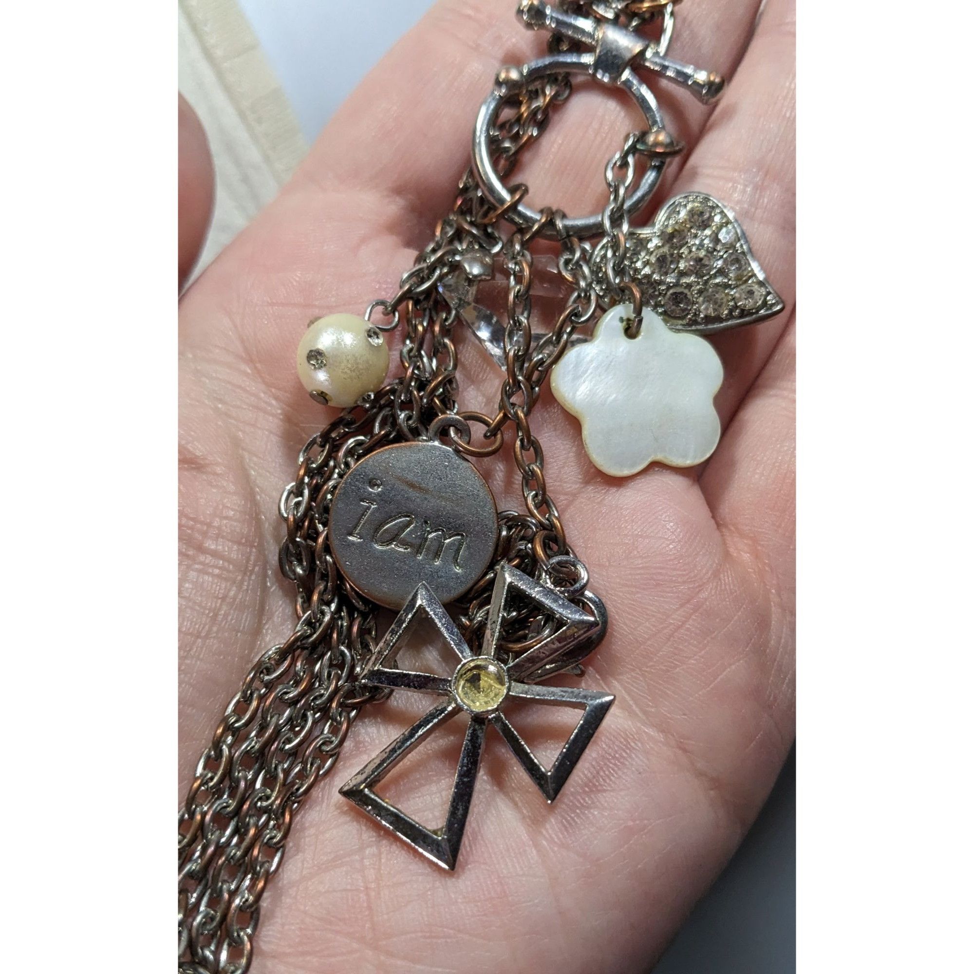 Other Vintage Religious Inspirational Multi Charm Cross Pendant Ne Size ONE SIZE - 9 Thumbnail