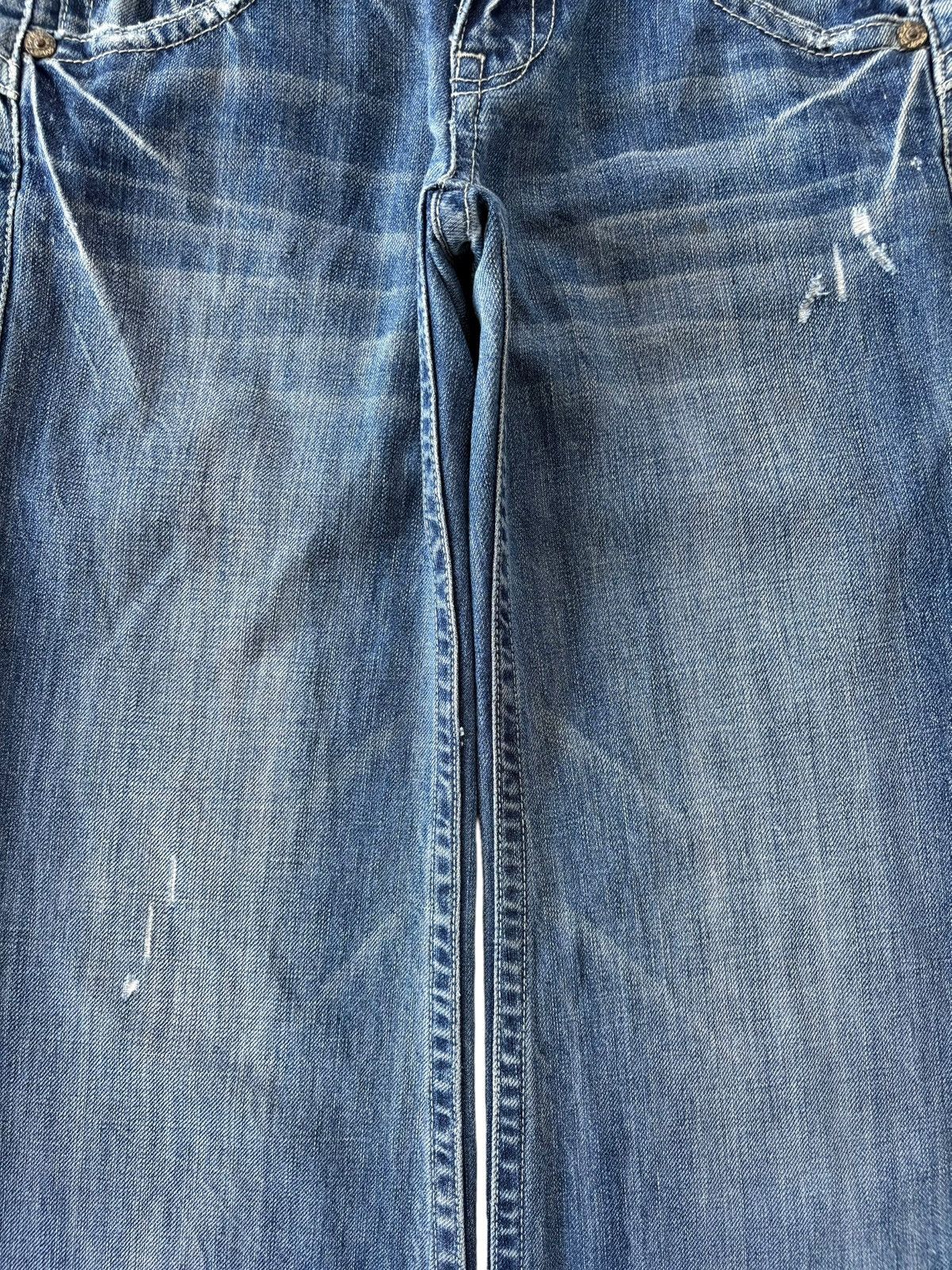 Hysteric Glamour Vintage Japanese Brand Frayed Distressed Flare Jeans Size 27" / US 4 / IT 40 - 4 Thumbnail
