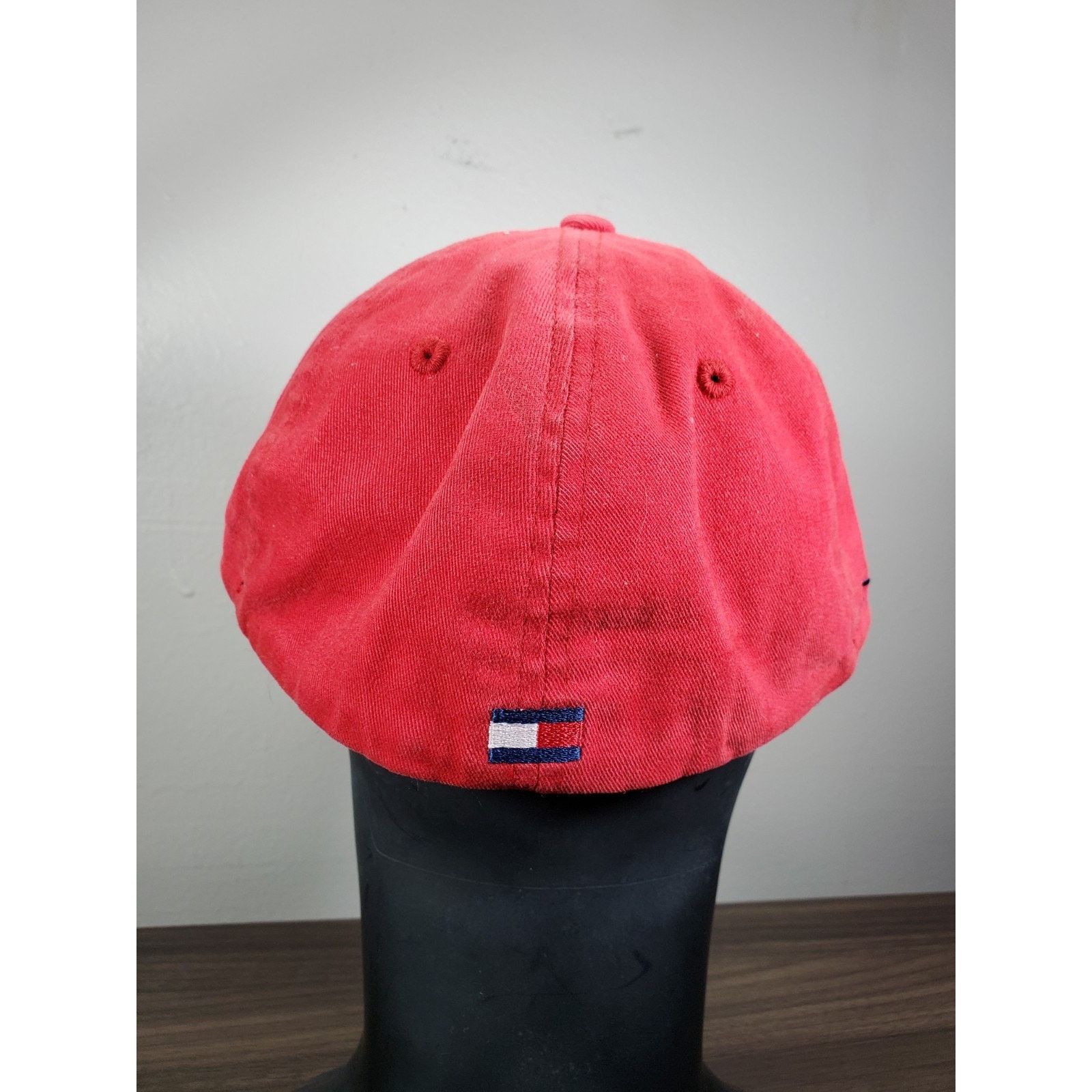 Tommy Hilfiger × Vintage Tommy Hilfiger Red Hat Cap TH Denim One Size Surf Athletics Size ONE SIZE - 7 Thumbnail