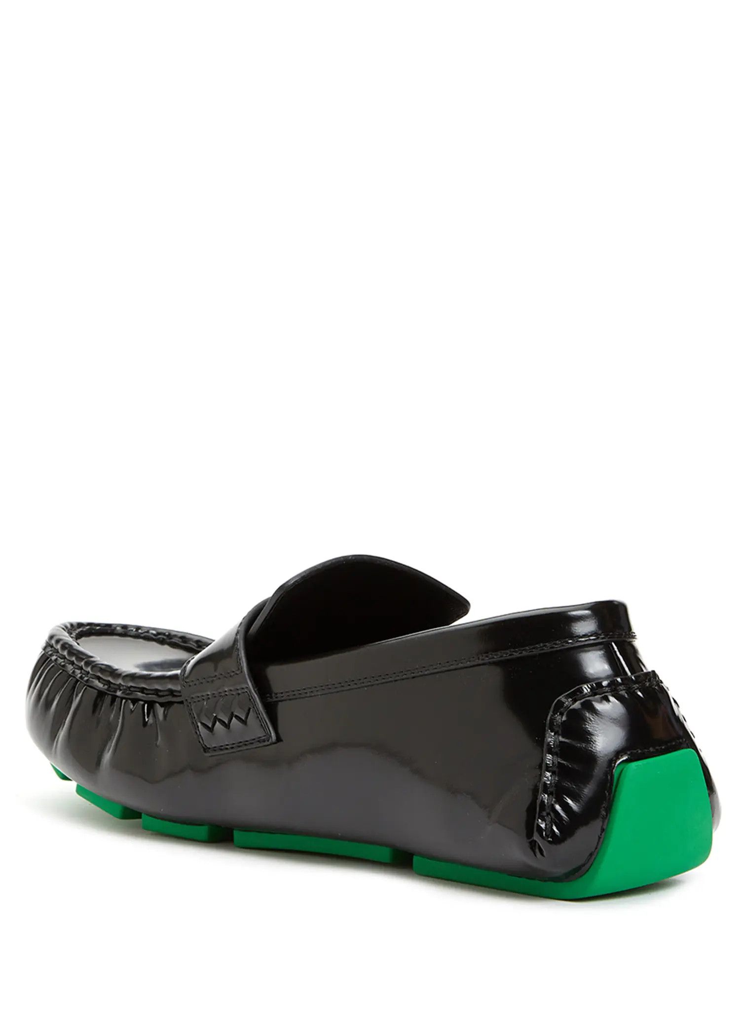 Bottega Veneta o1loc1c0125 741331 Ride Driver Loafers in Black/Green Size US 10.5 / EU 43-44 - 3 Thumbnail