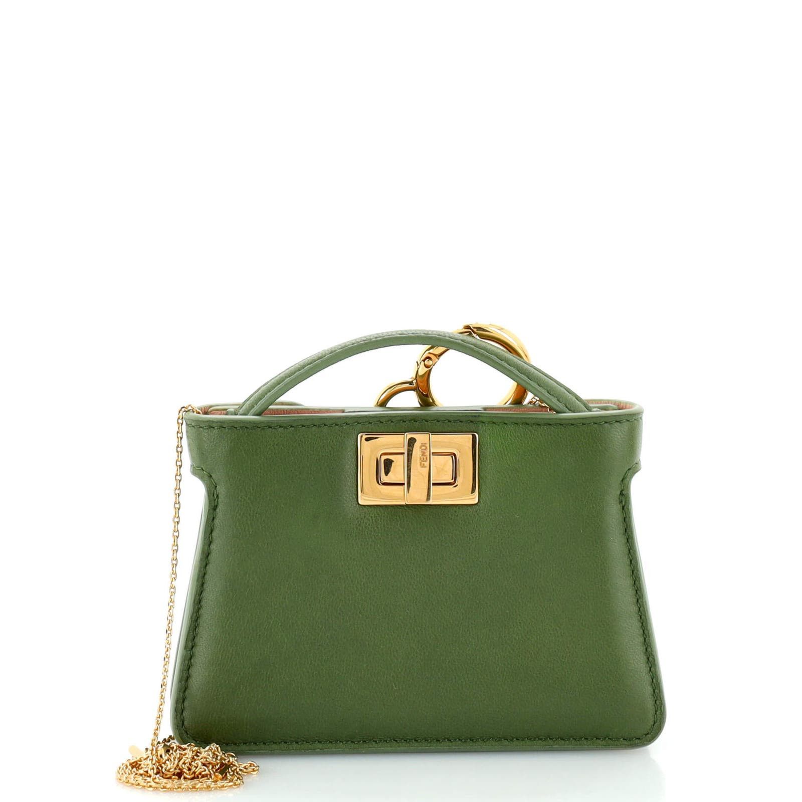 Peekaboo Bag Charm Leather Nano